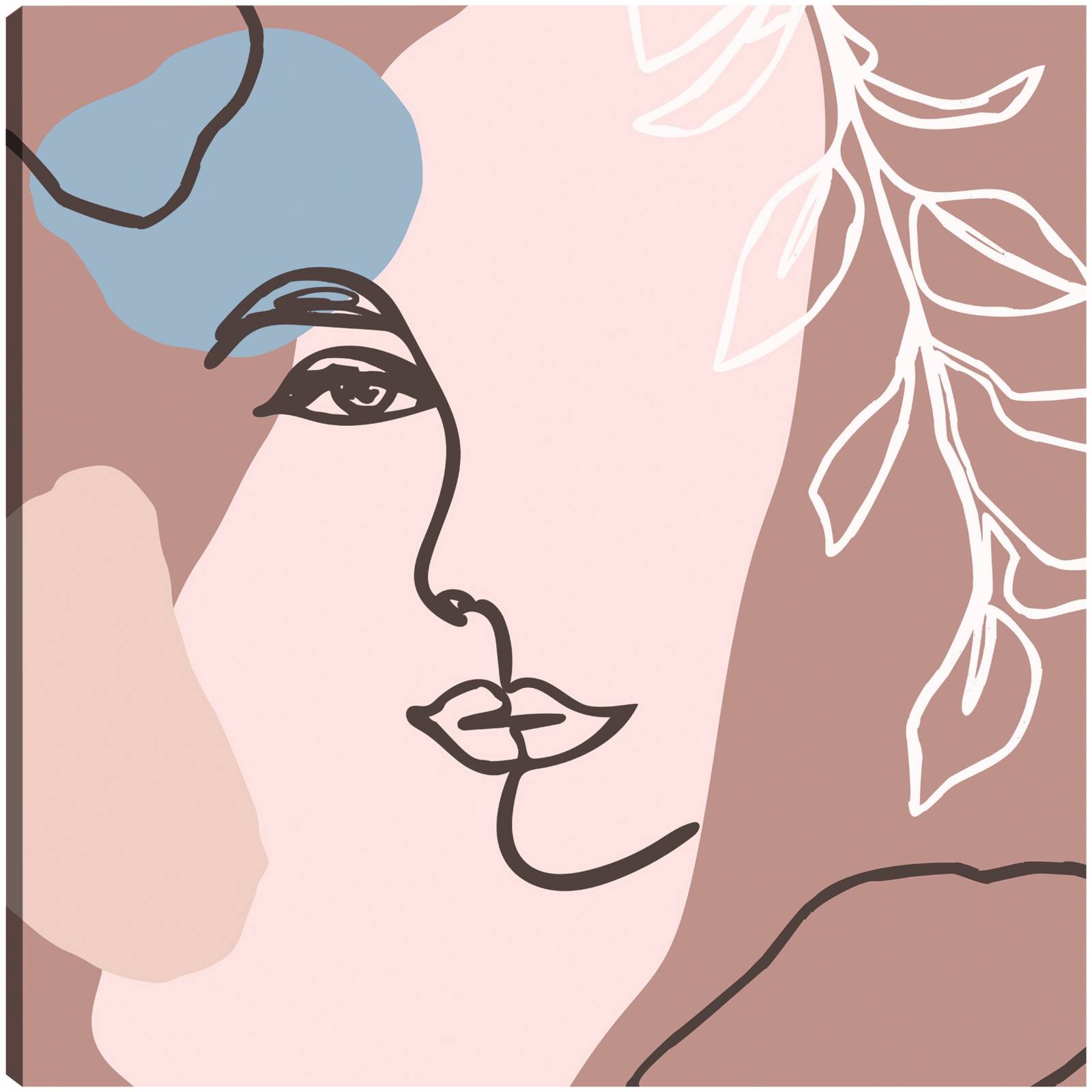 cuadro decorativo Chica nórdica abstracta