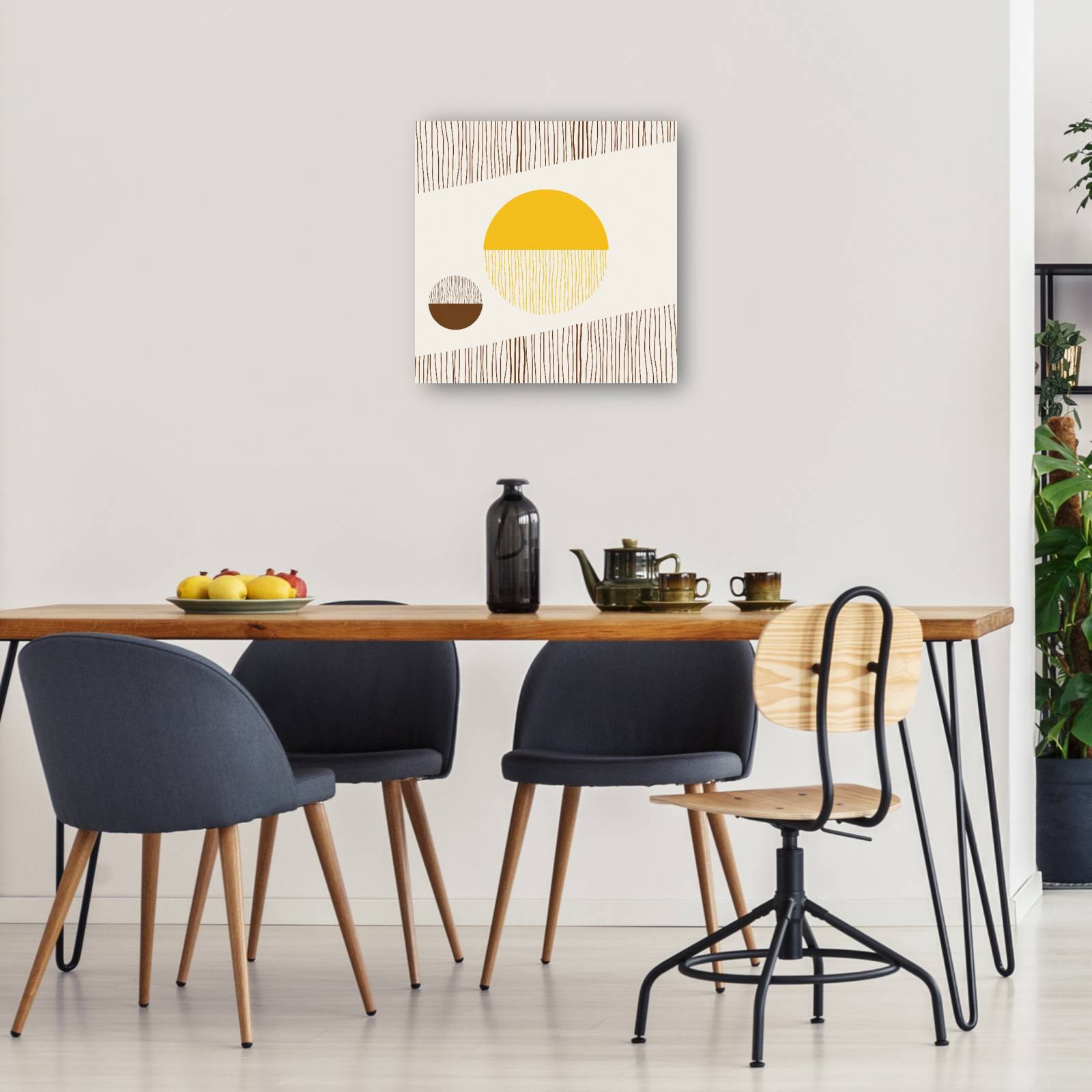 cuadro decorativo Resumen de hilos de tierra soleada