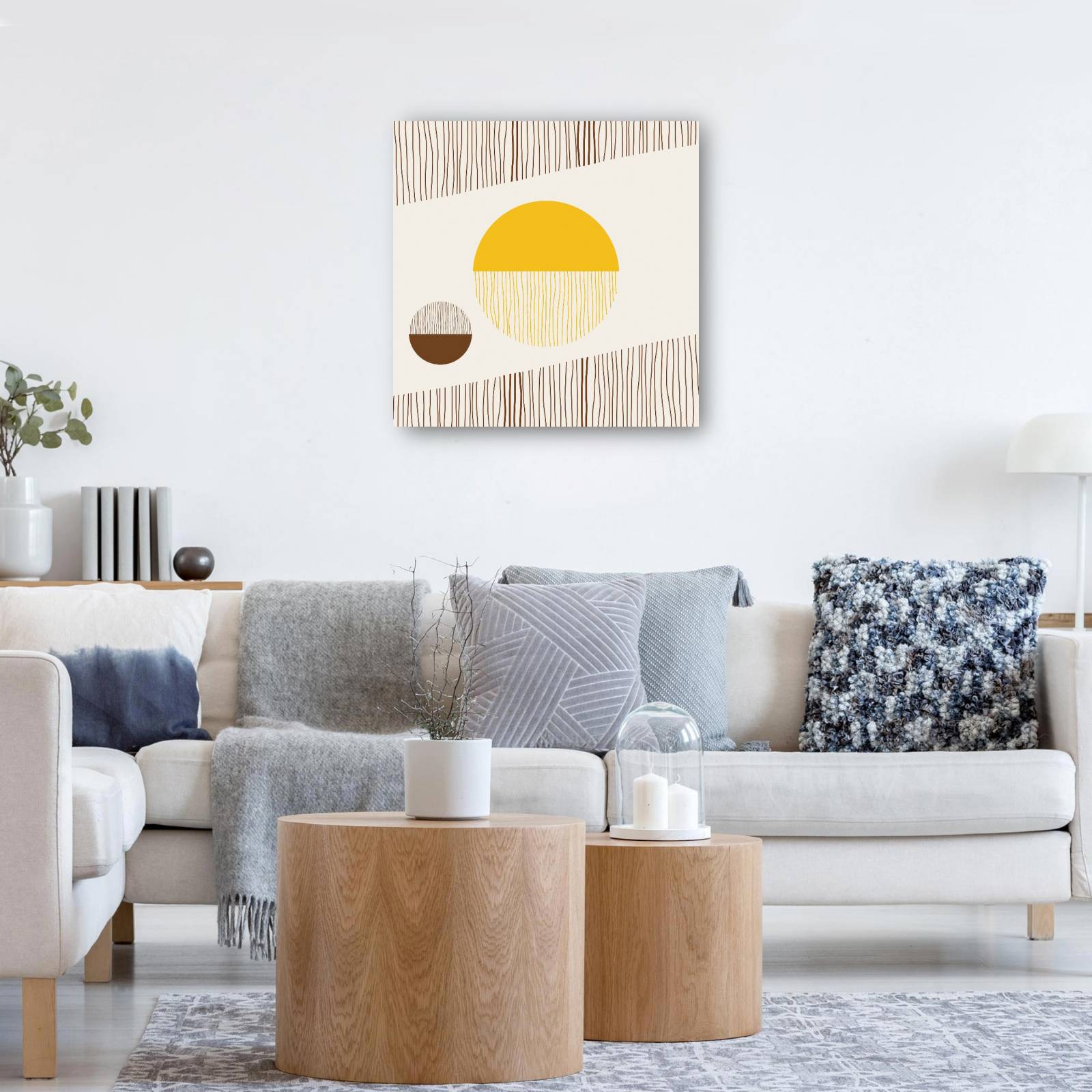 cuadro decorativo Resumen de hilos de tierra soleada