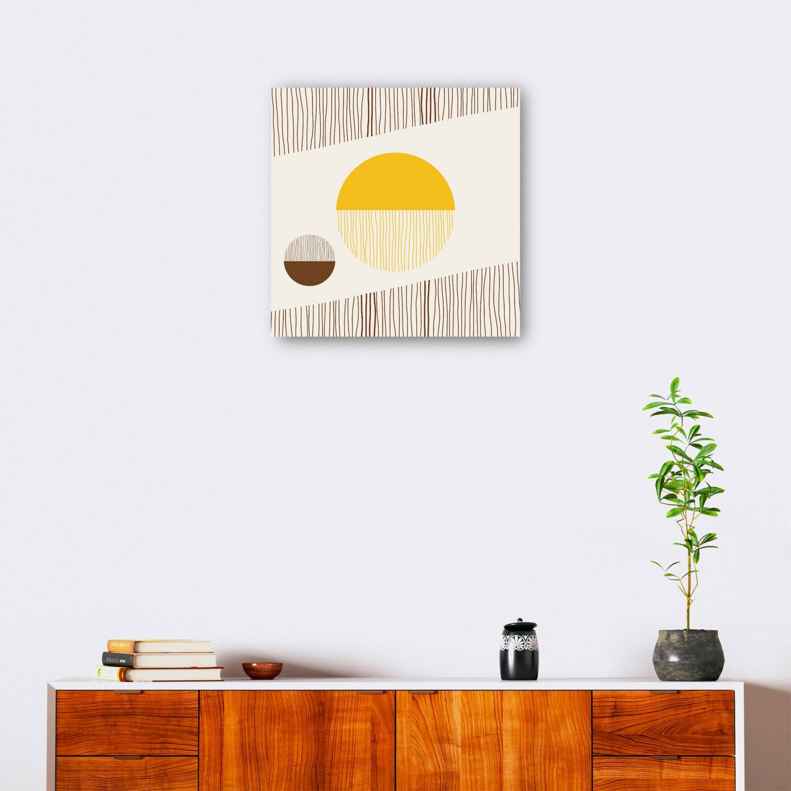 cuadro decorativo Resumen de hilos de tierra soleada