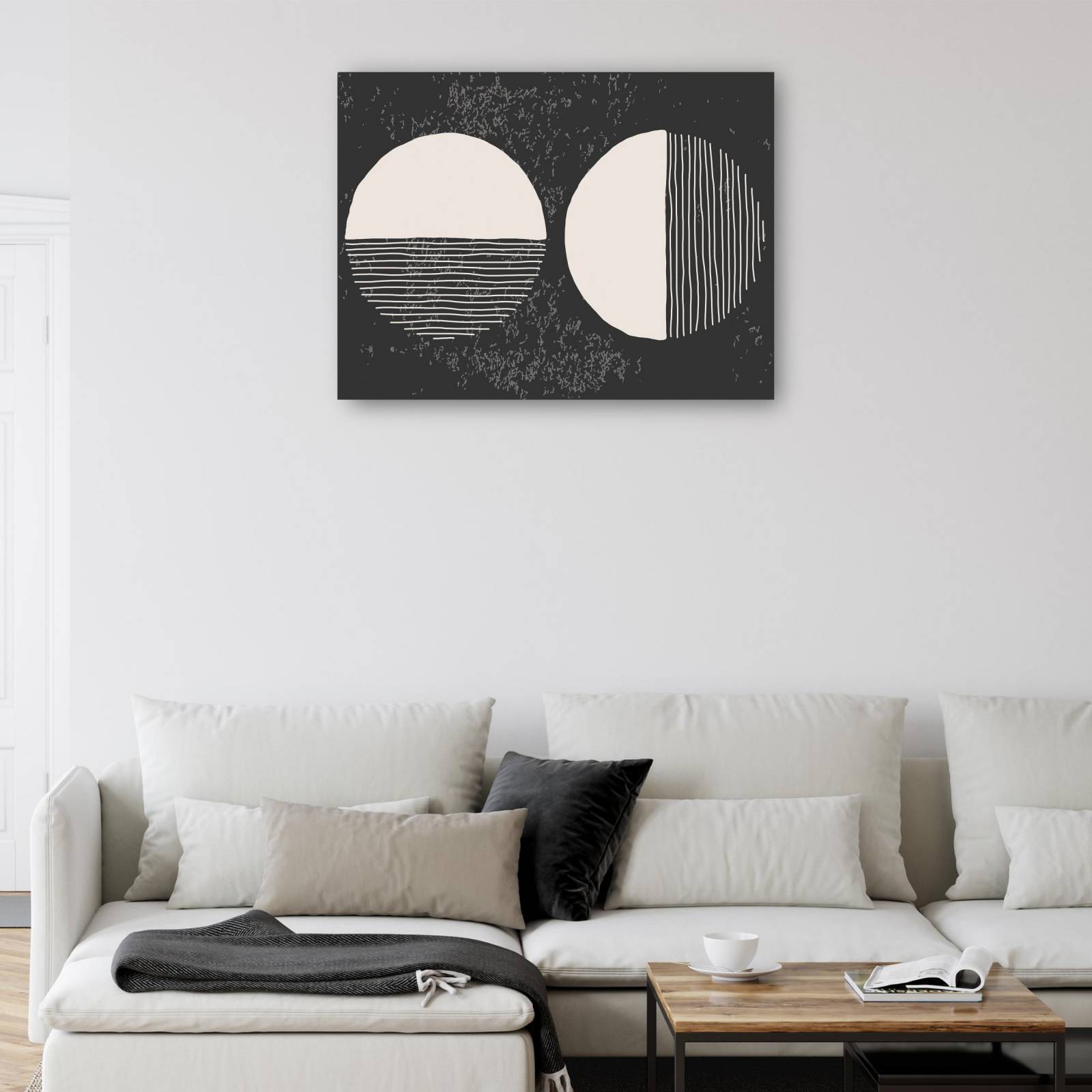 cuadro decorativo Resumen de líneas de luna llena