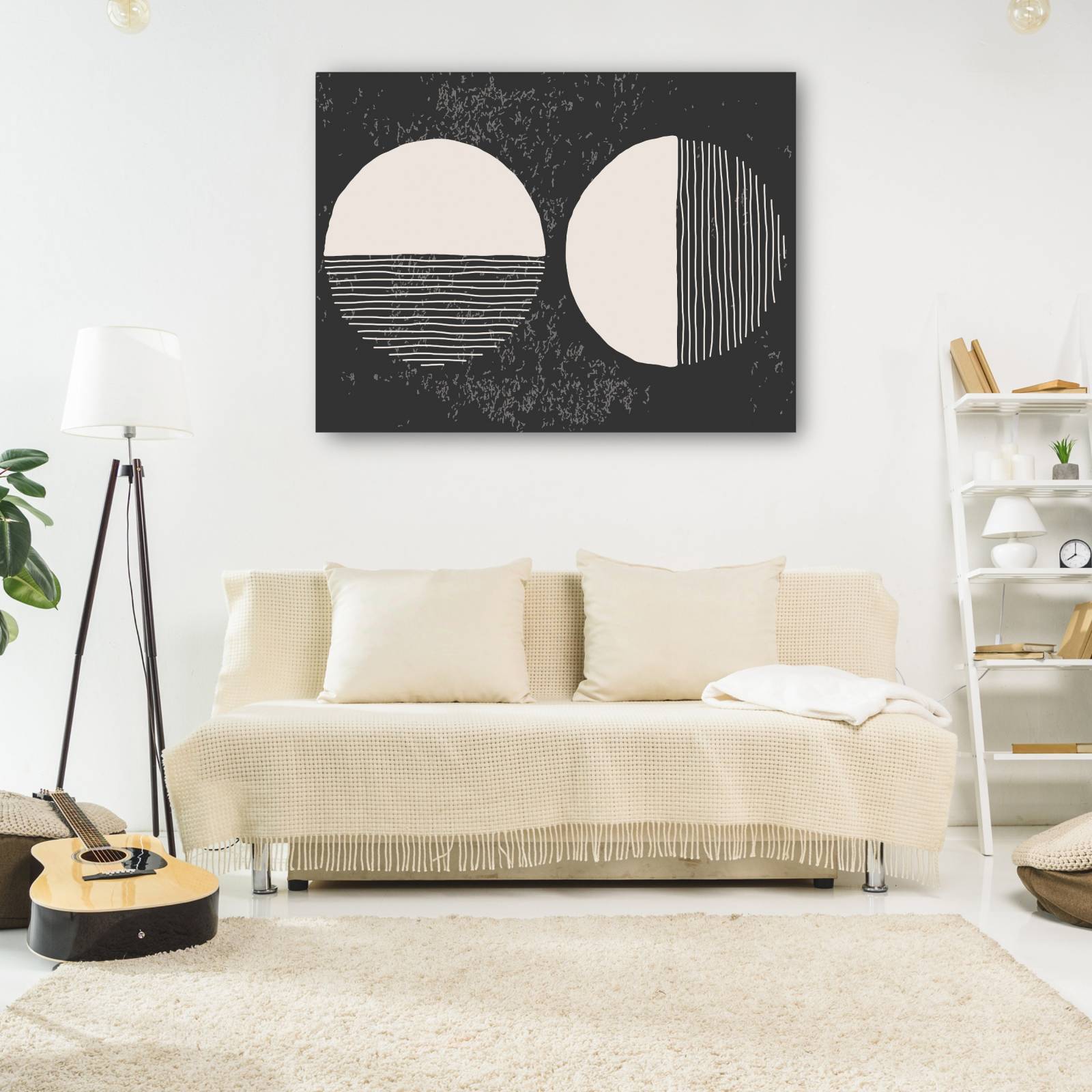 cuadro decorativo Resumen de líneas de luna llena