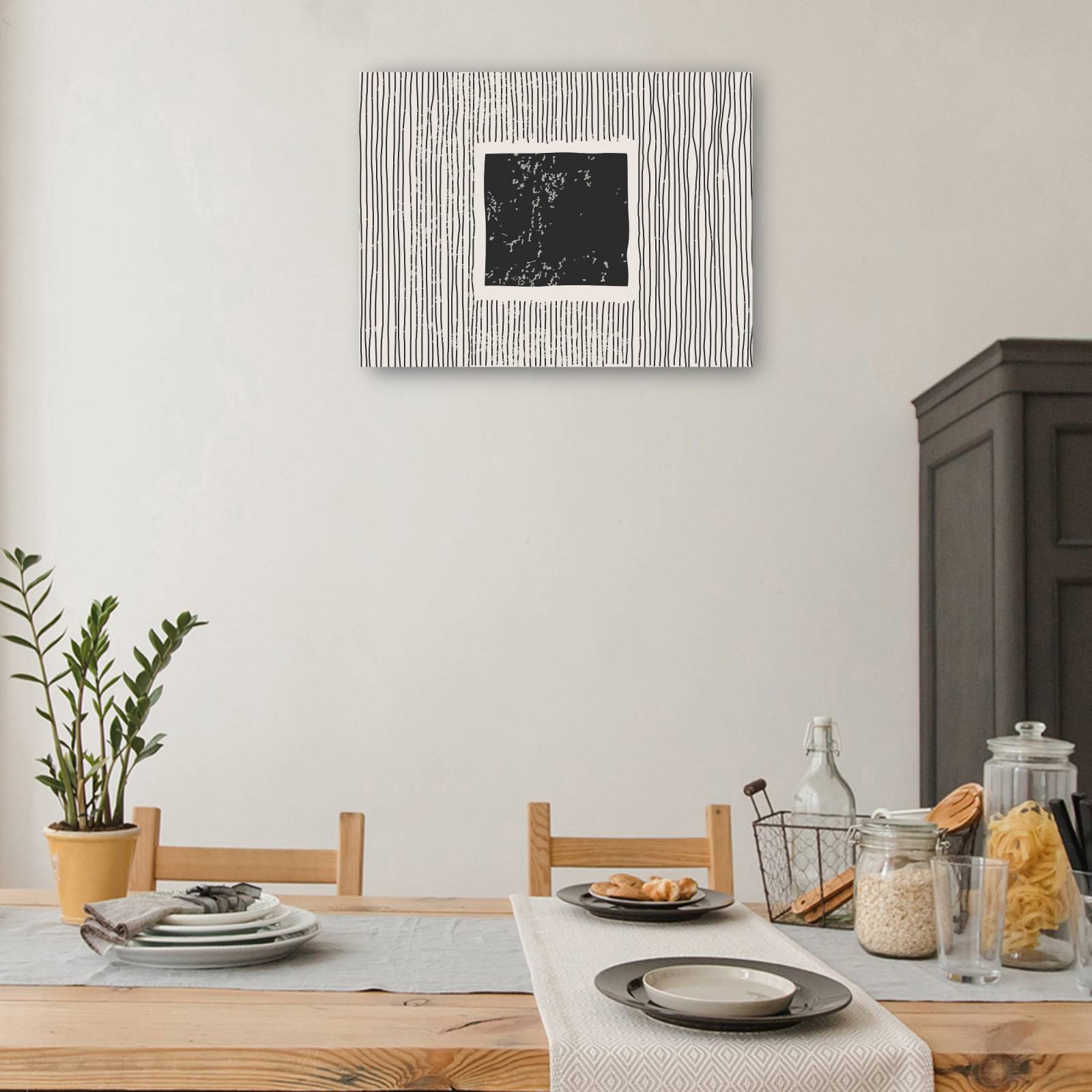 cuadro decorativo Resumen de cubo de hielo oscuro