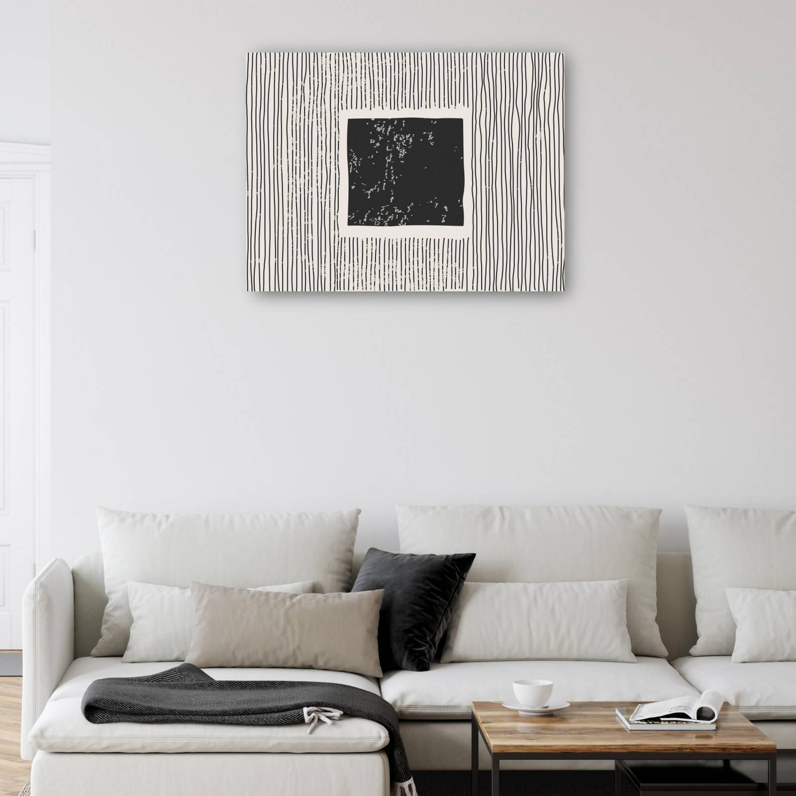 cuadro decorativo Resumen de cubo de hielo oscuro