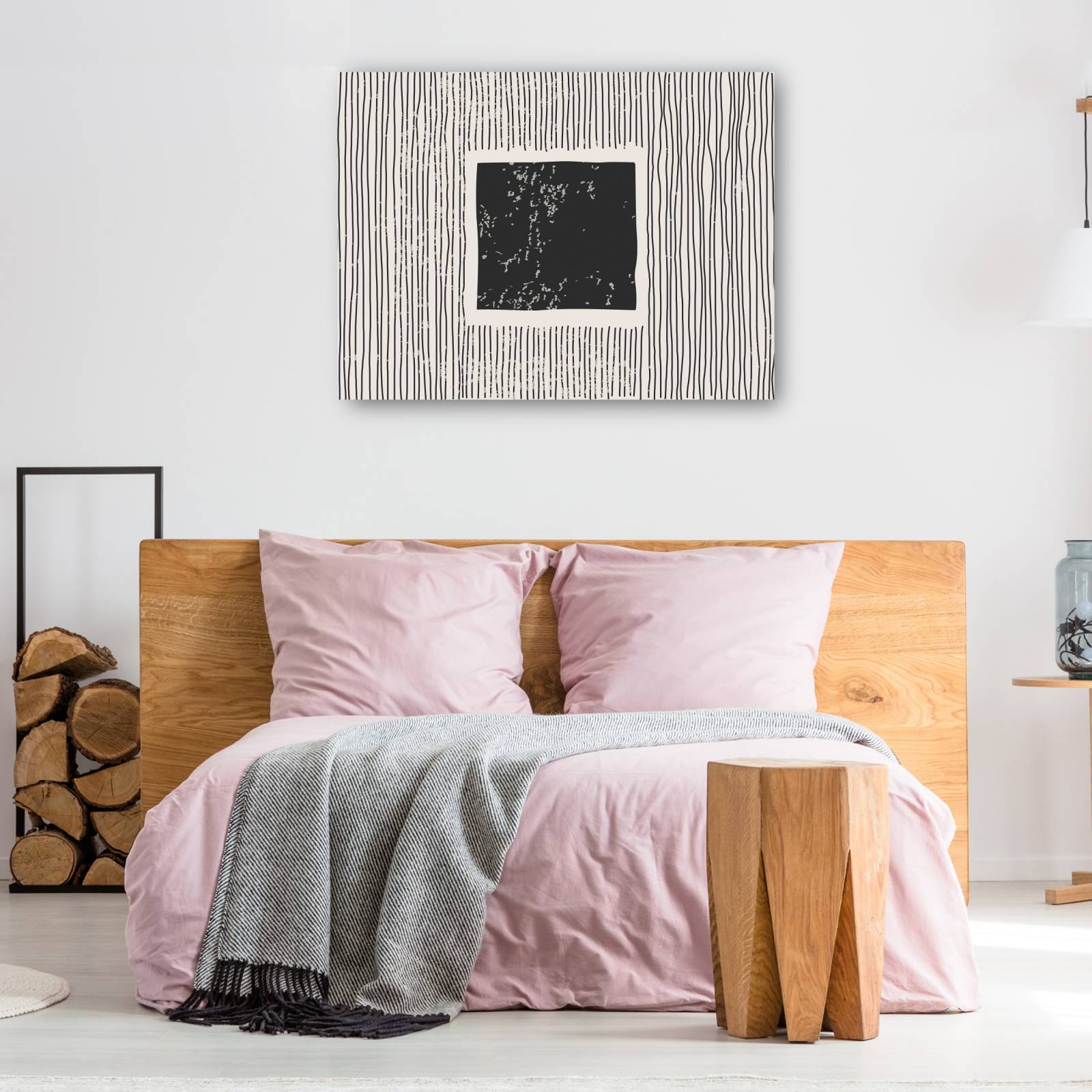 cuadro decorativo Resumen de cubo de hielo oscuro