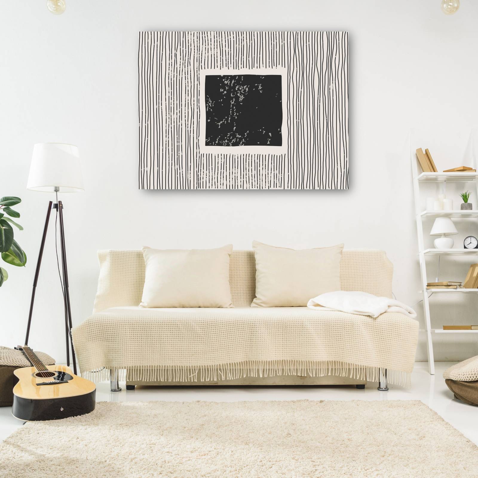 cuadro decorativo Resumen de cubo de hielo oscuro