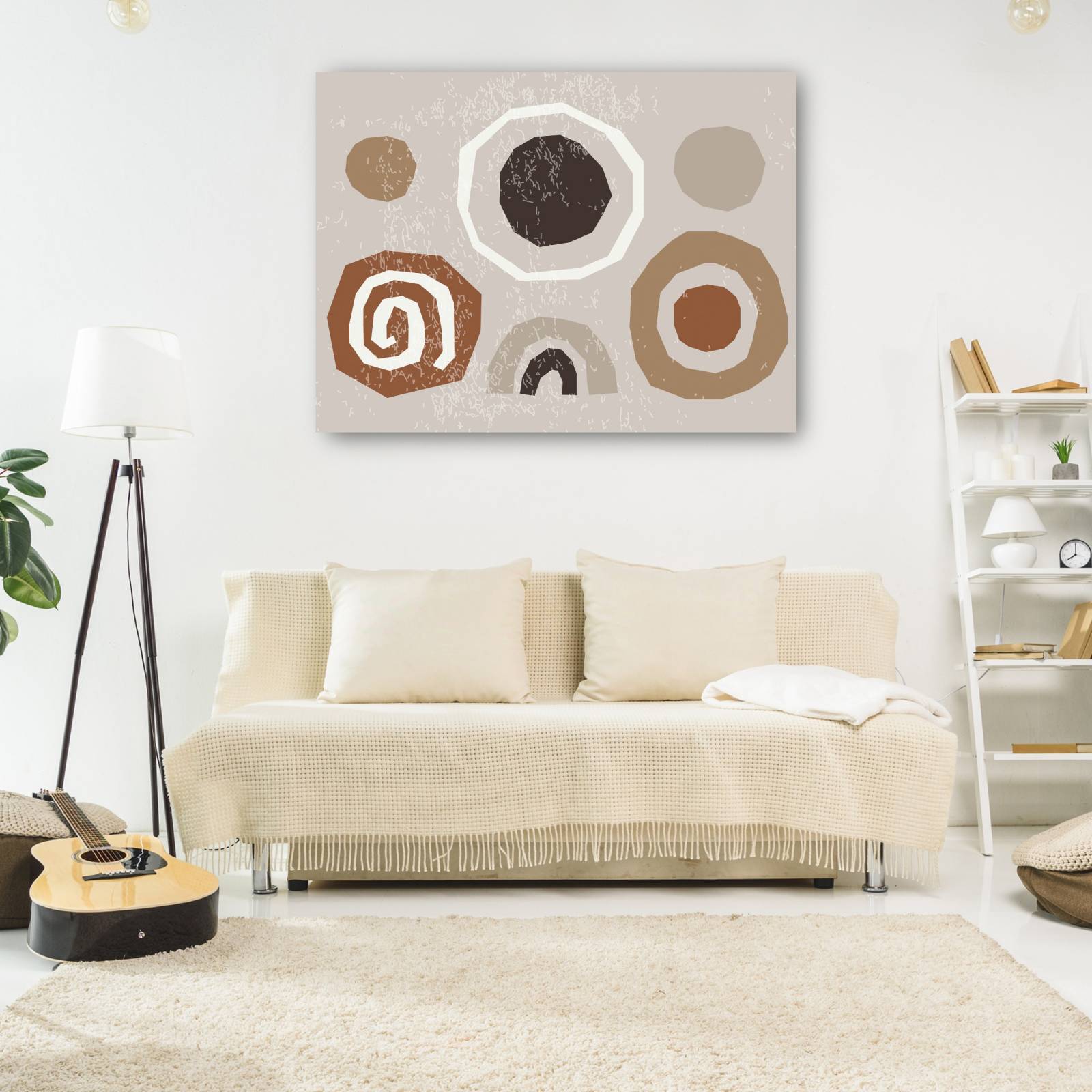 cuadro decorativo Resumen de piedras espirales