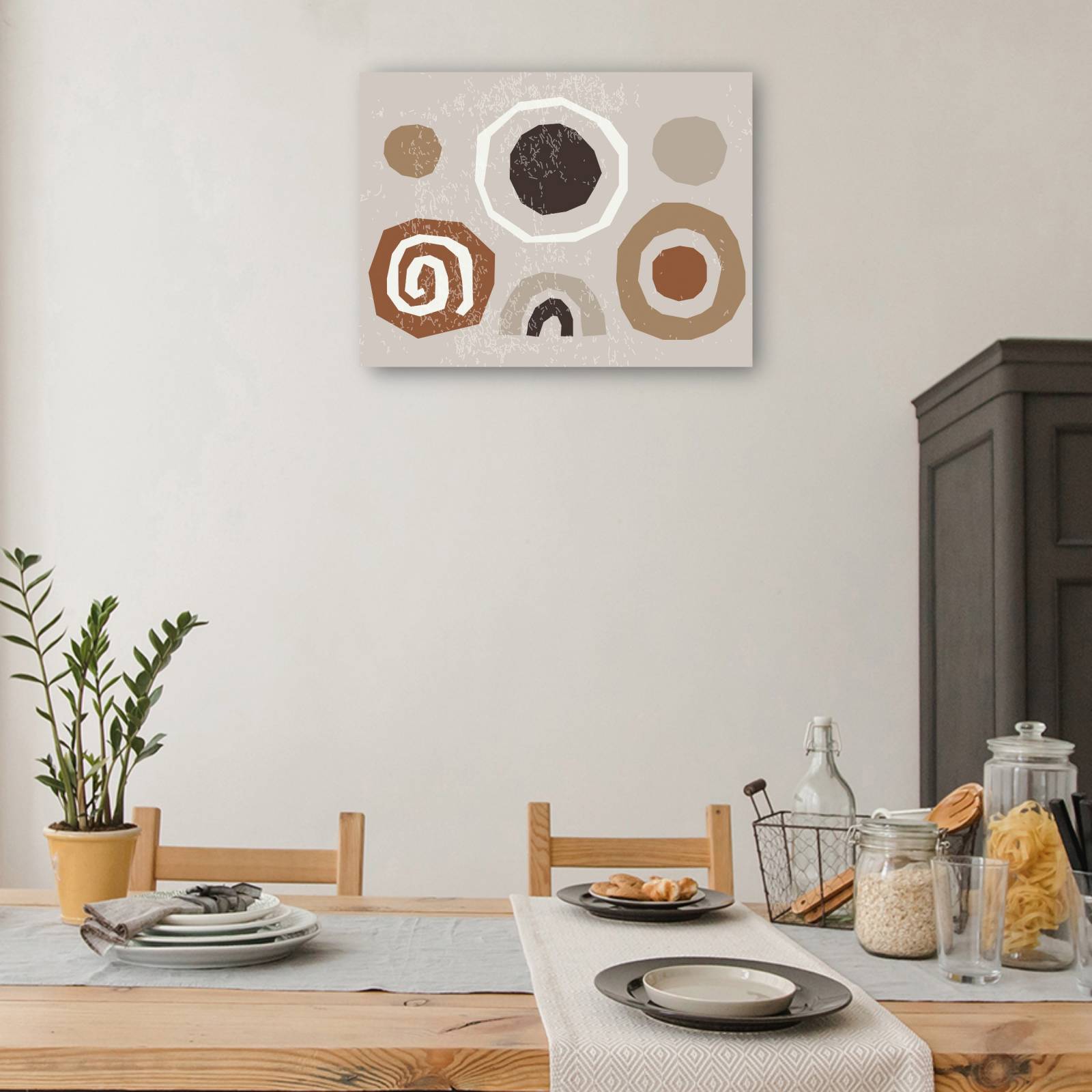 cuadro decorativo Resumen de piedras espirales