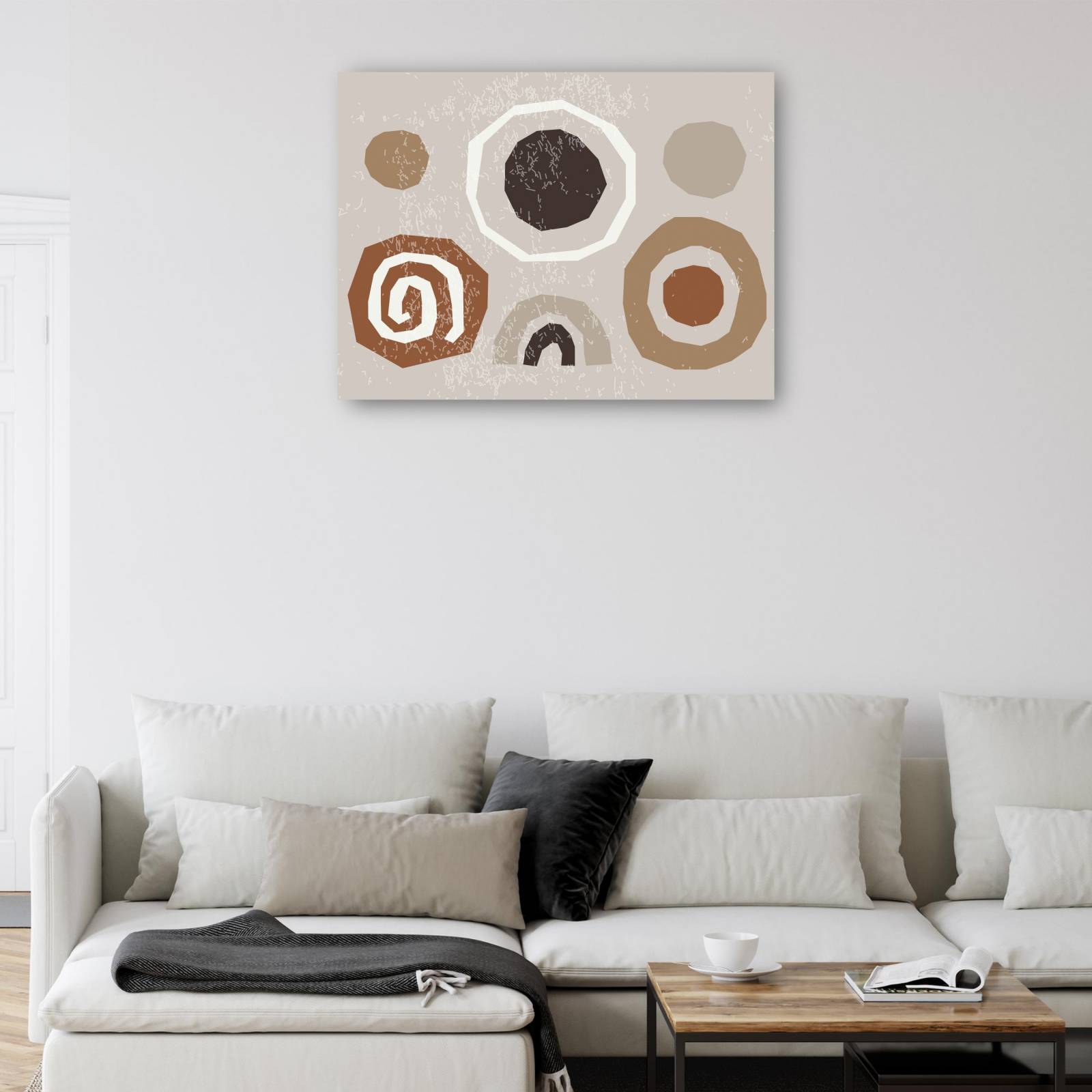 cuadro decorativo Resumen de piedras espirales