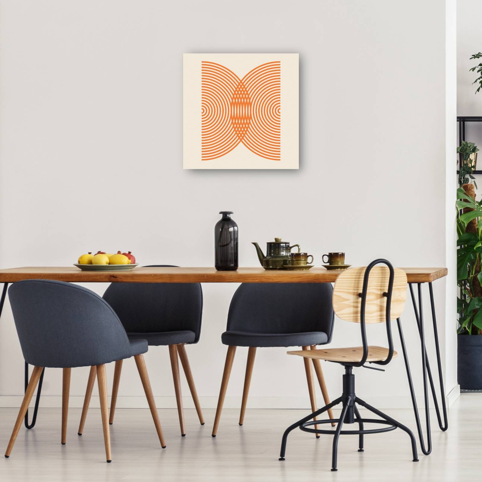 cuadro decorativo Resumen de círculos de jugo de naranja