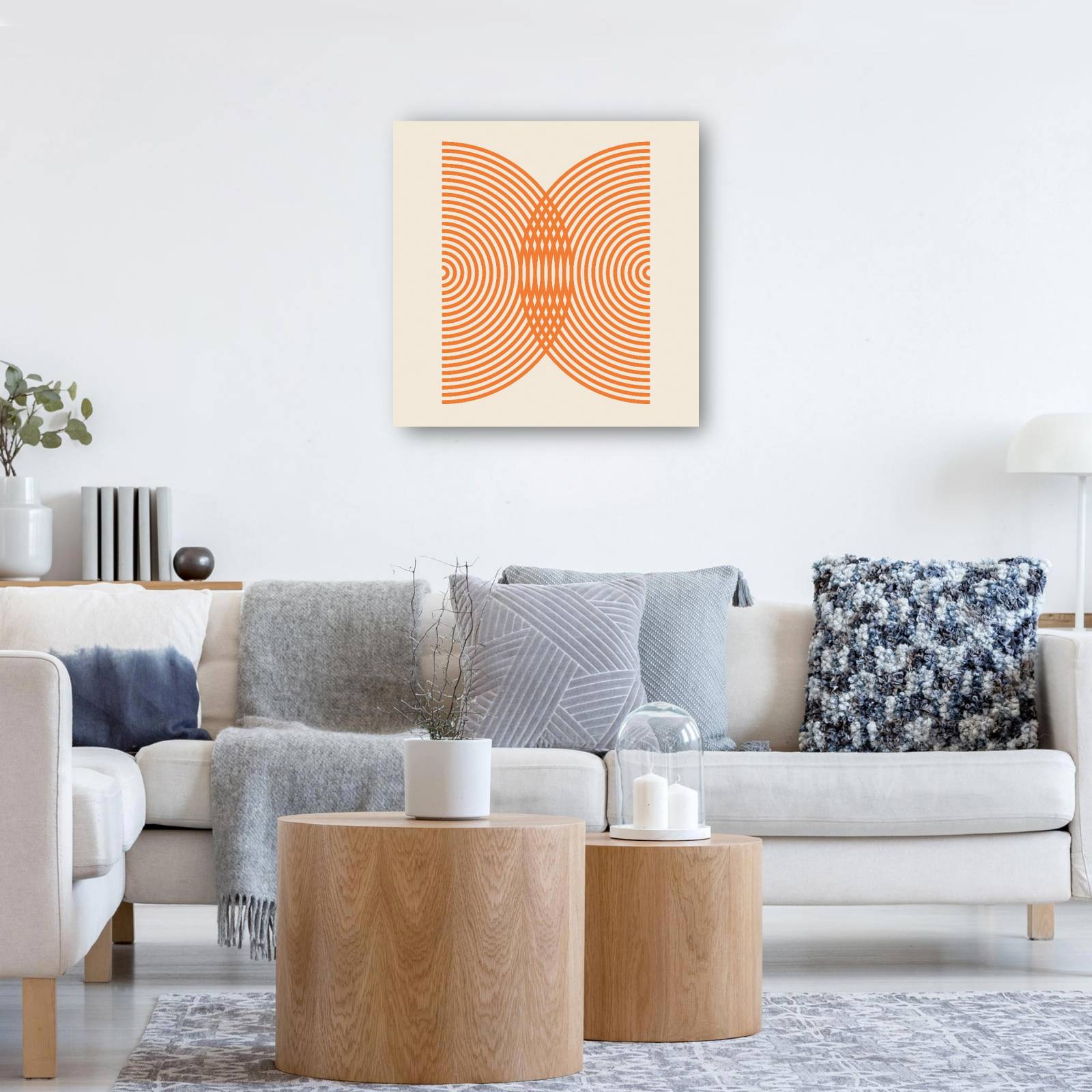 cuadro decorativo Resumen de círculos de jugo de naranja