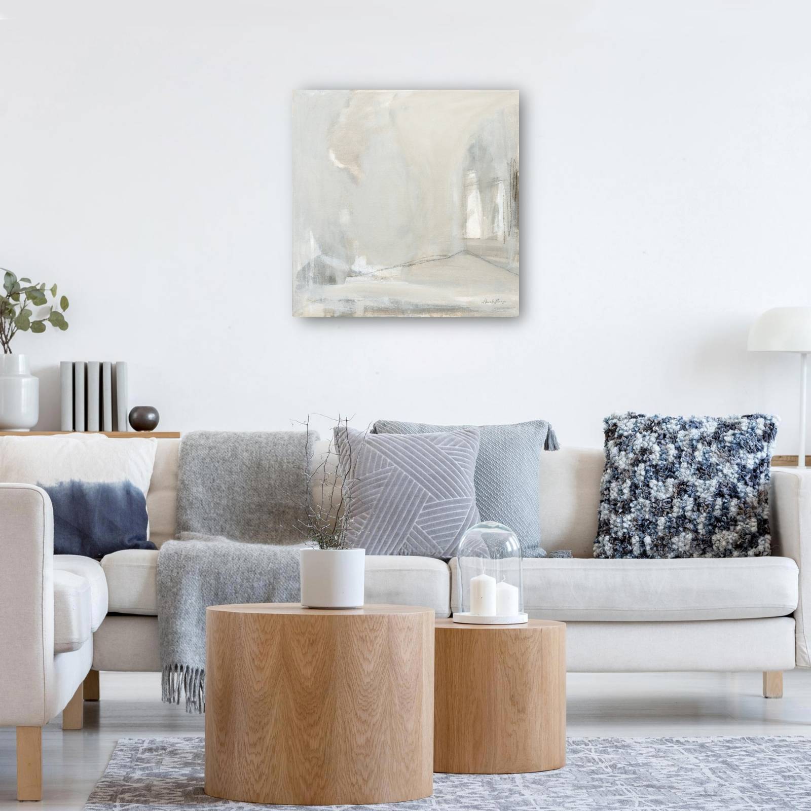 cuadro decorativo gris delicado