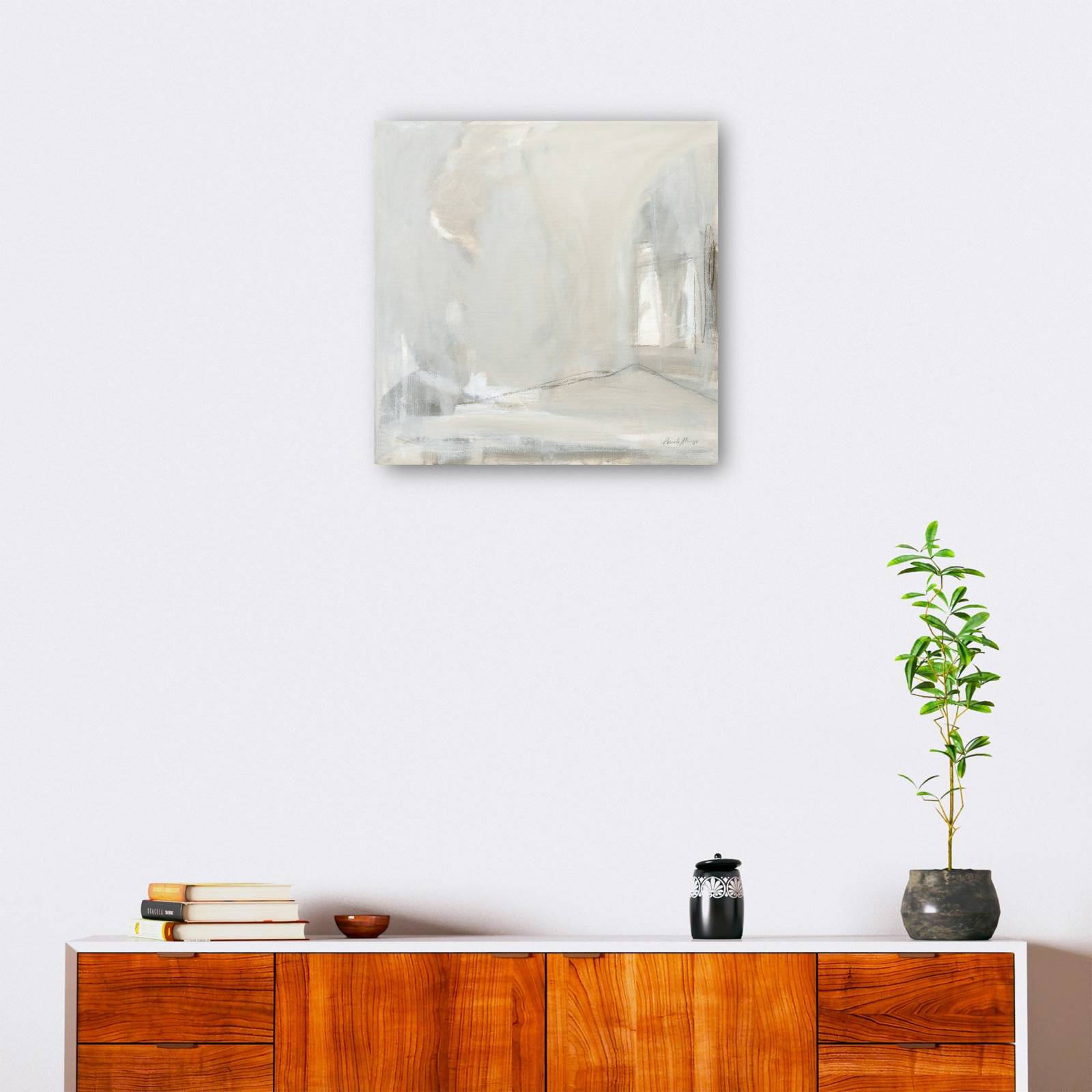 cuadro decorativo gris delicado