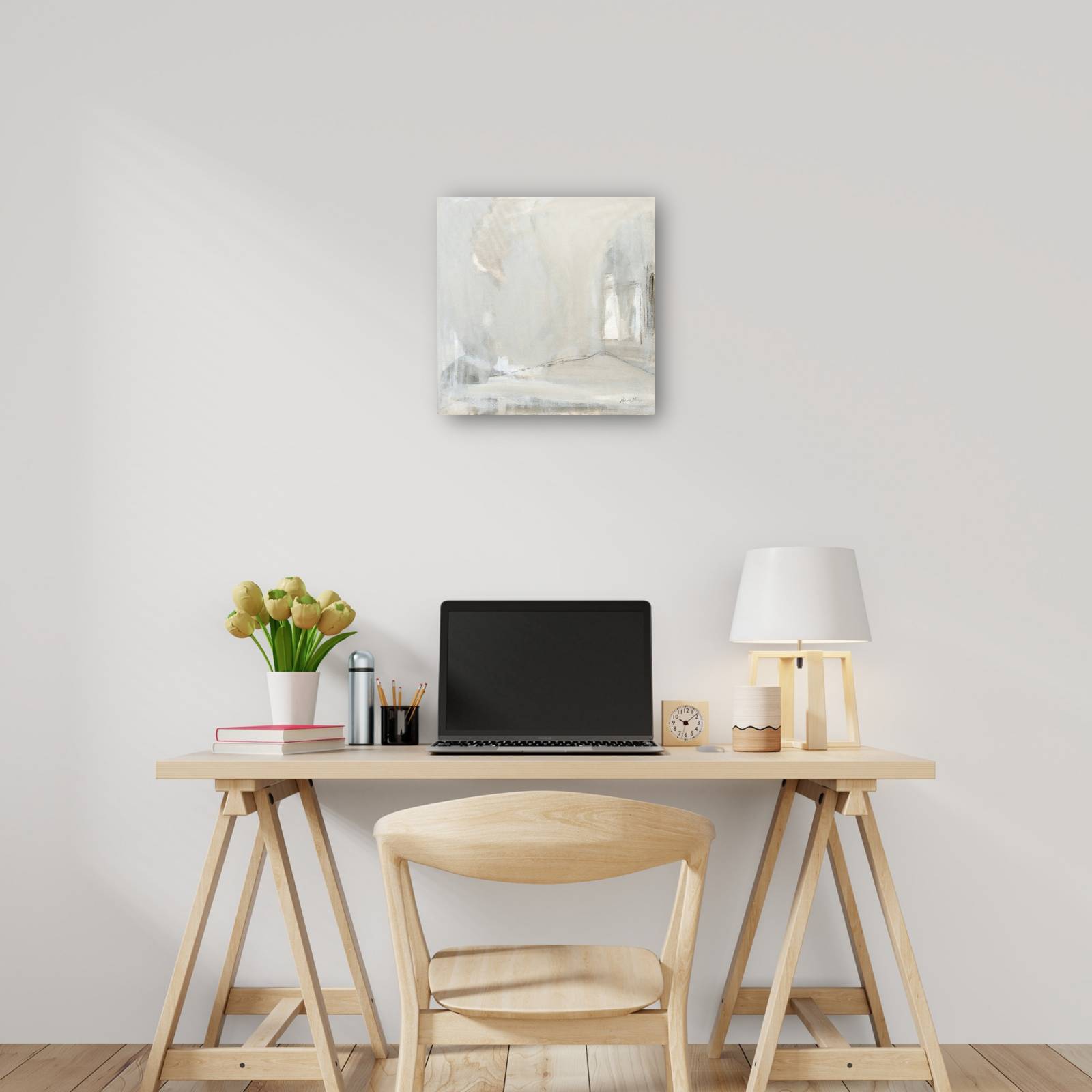 cuadro decorativo gris delicado