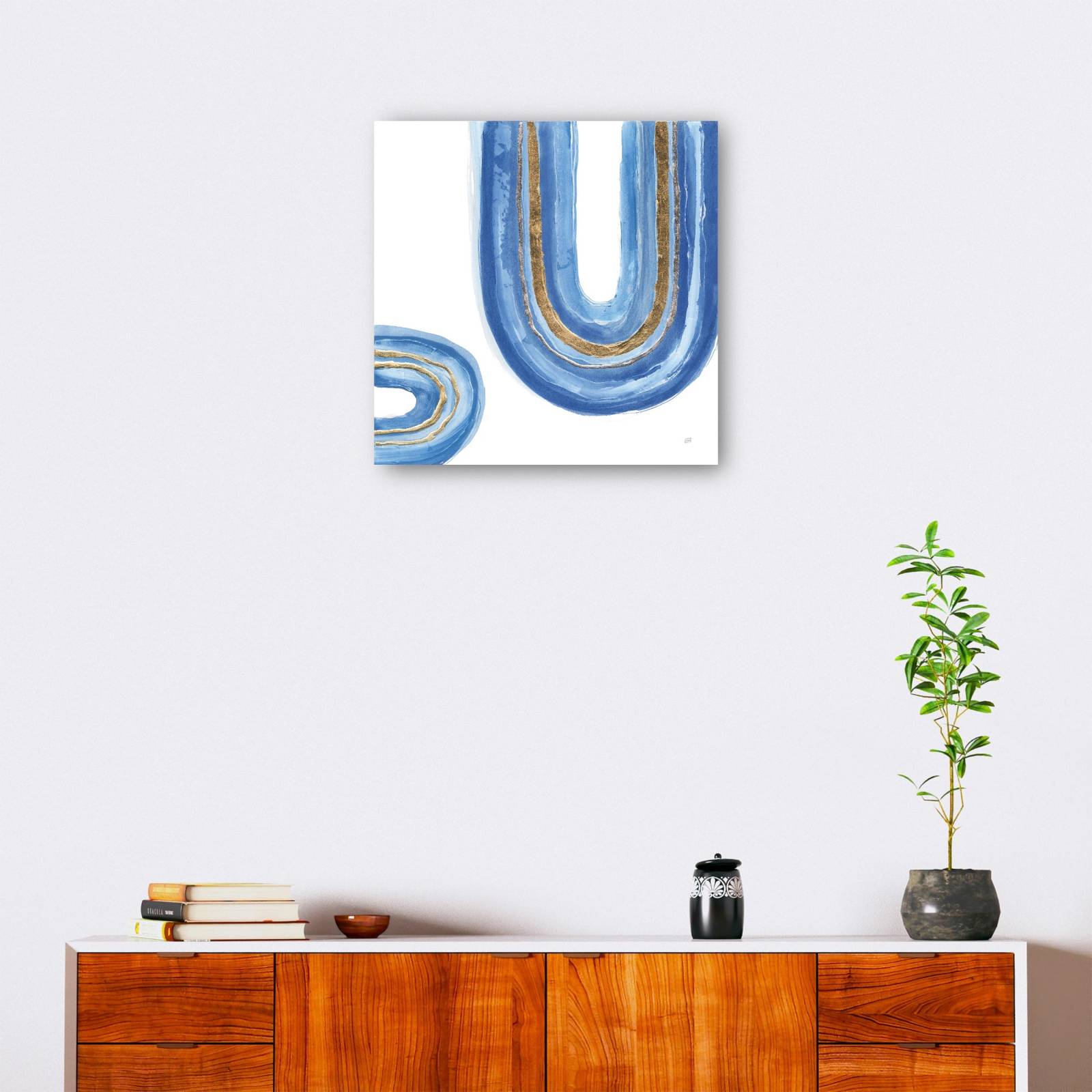 cuadro decorativo Arco iris dorado IV