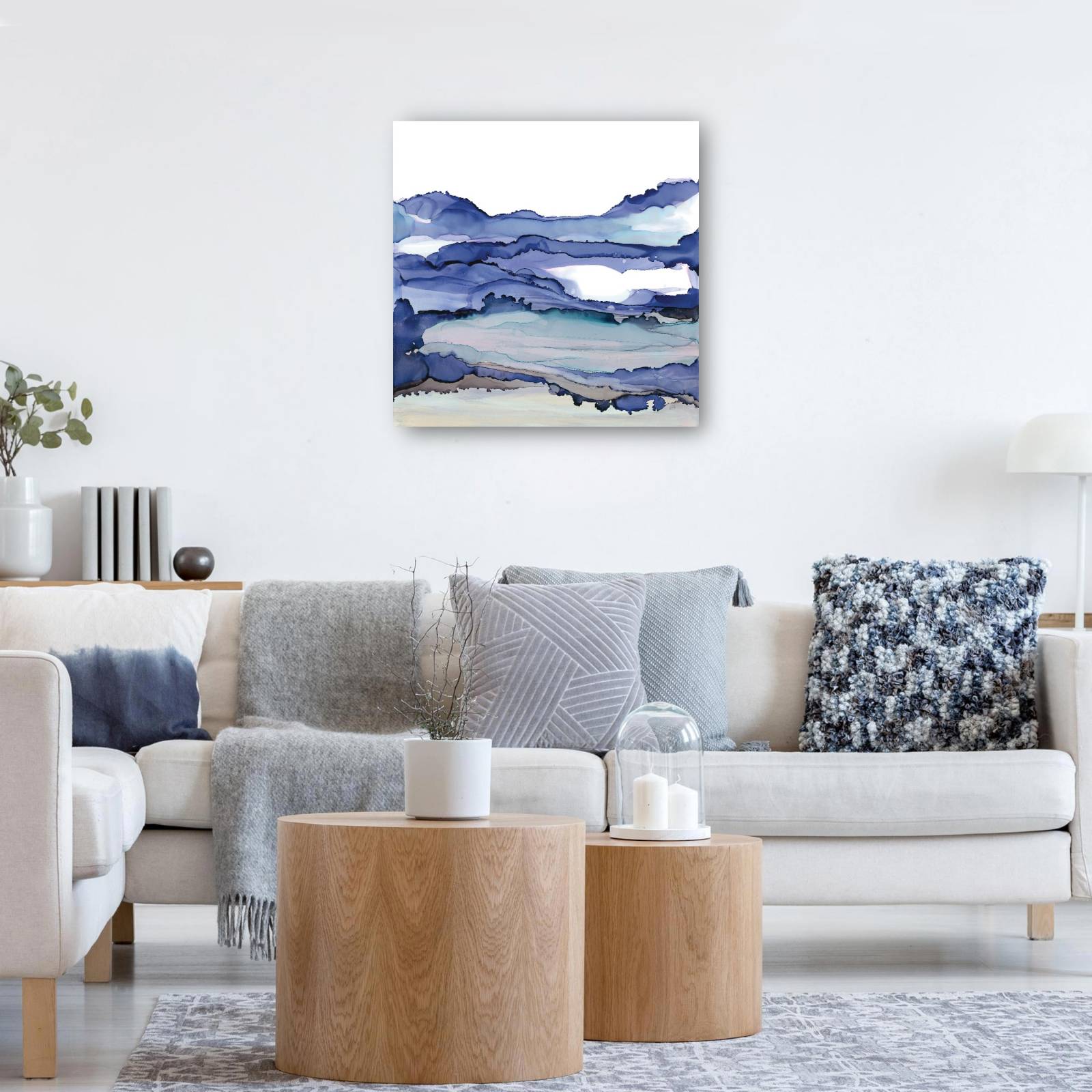 cuadro decorativo Paisaje azul II