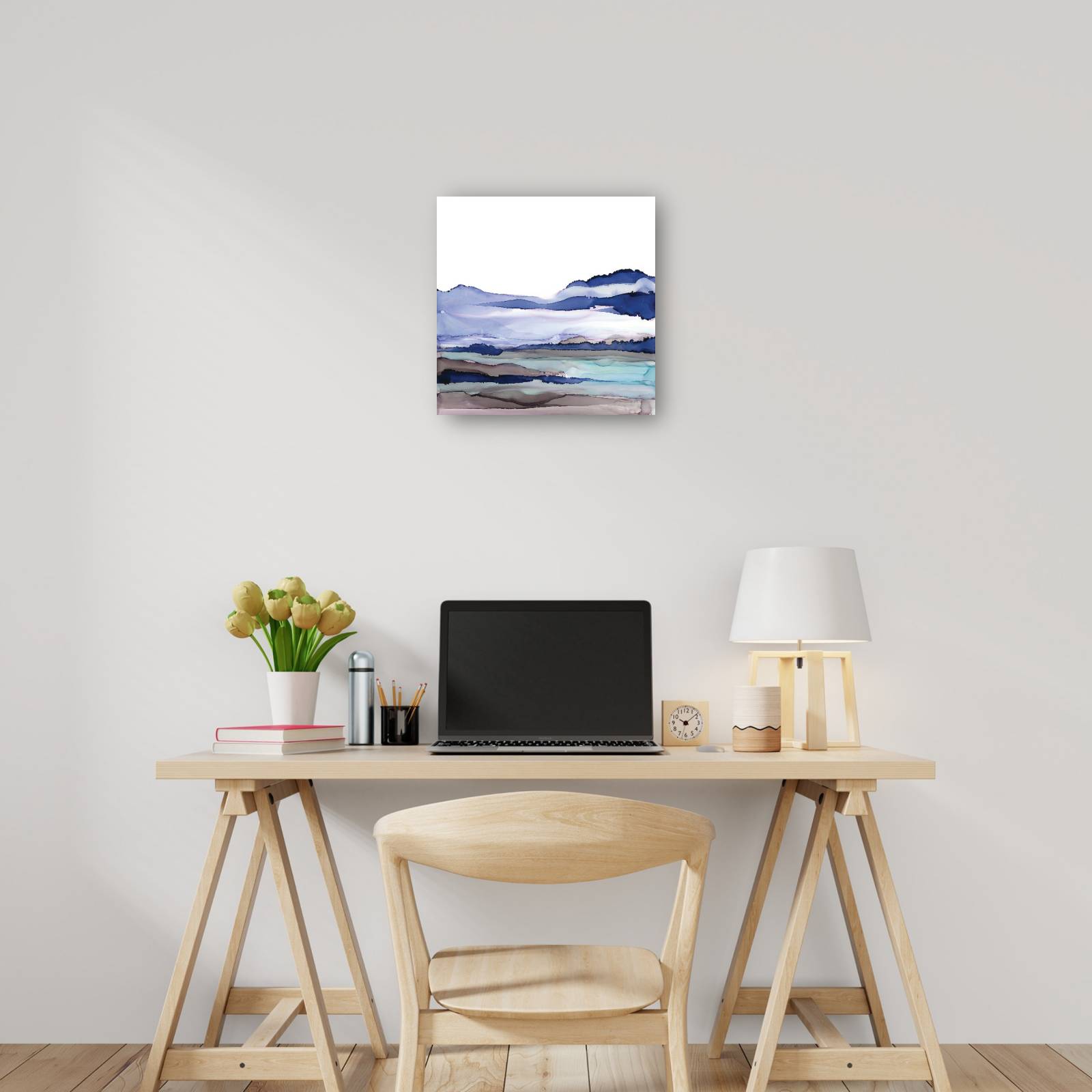 cuadro decorativo Paisaje azul I