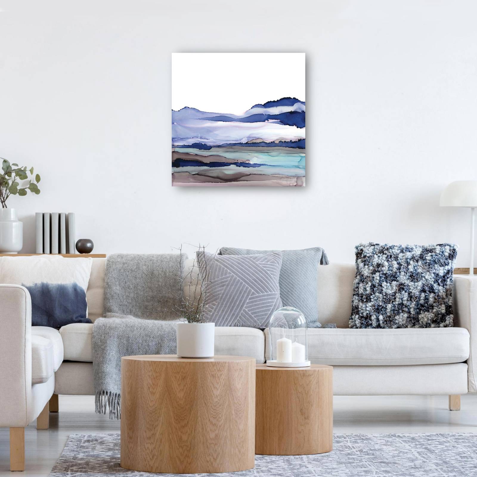 cuadro decorativo Paisaje azul I