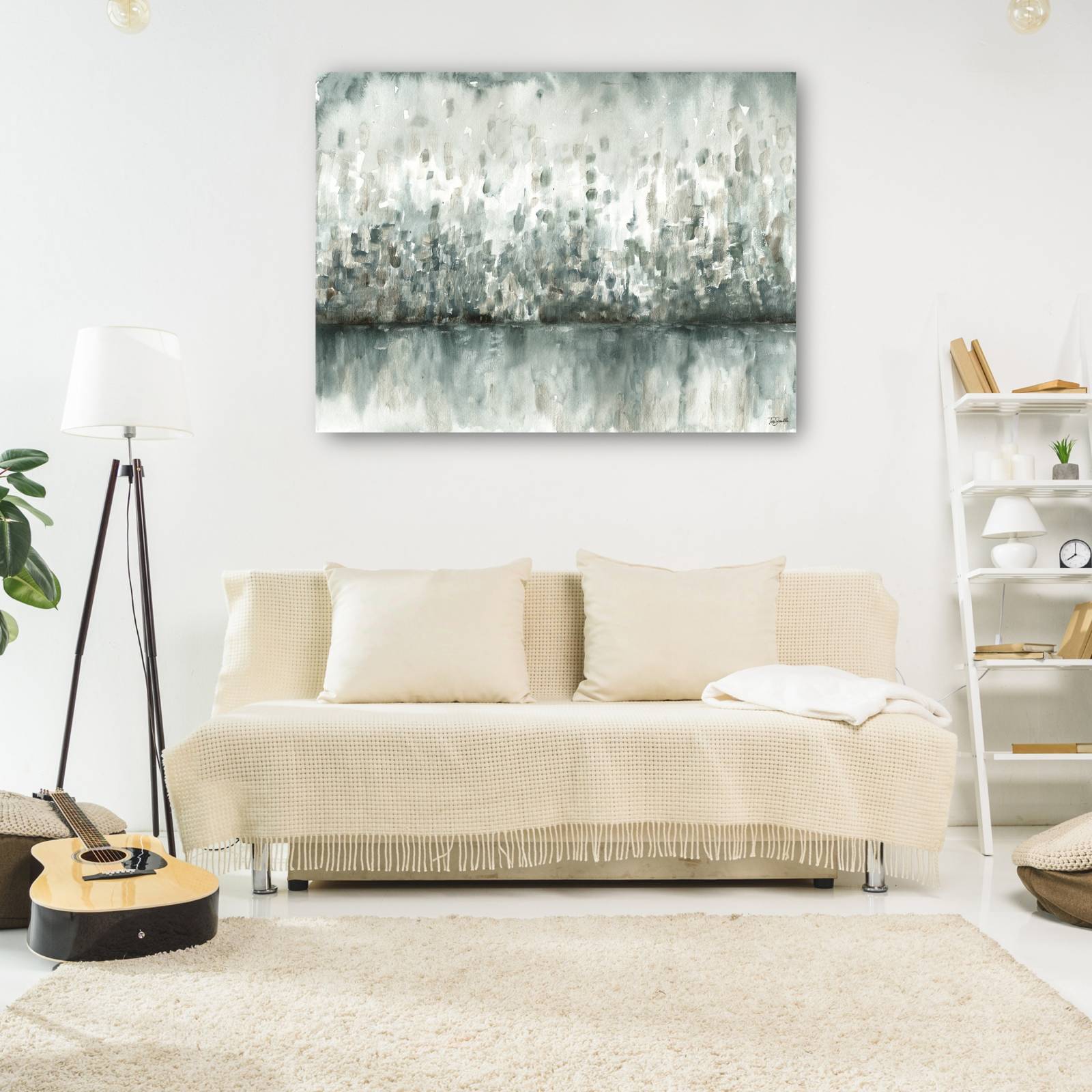 cuadro decorativo Lakeside Abstracto Gris Neutro