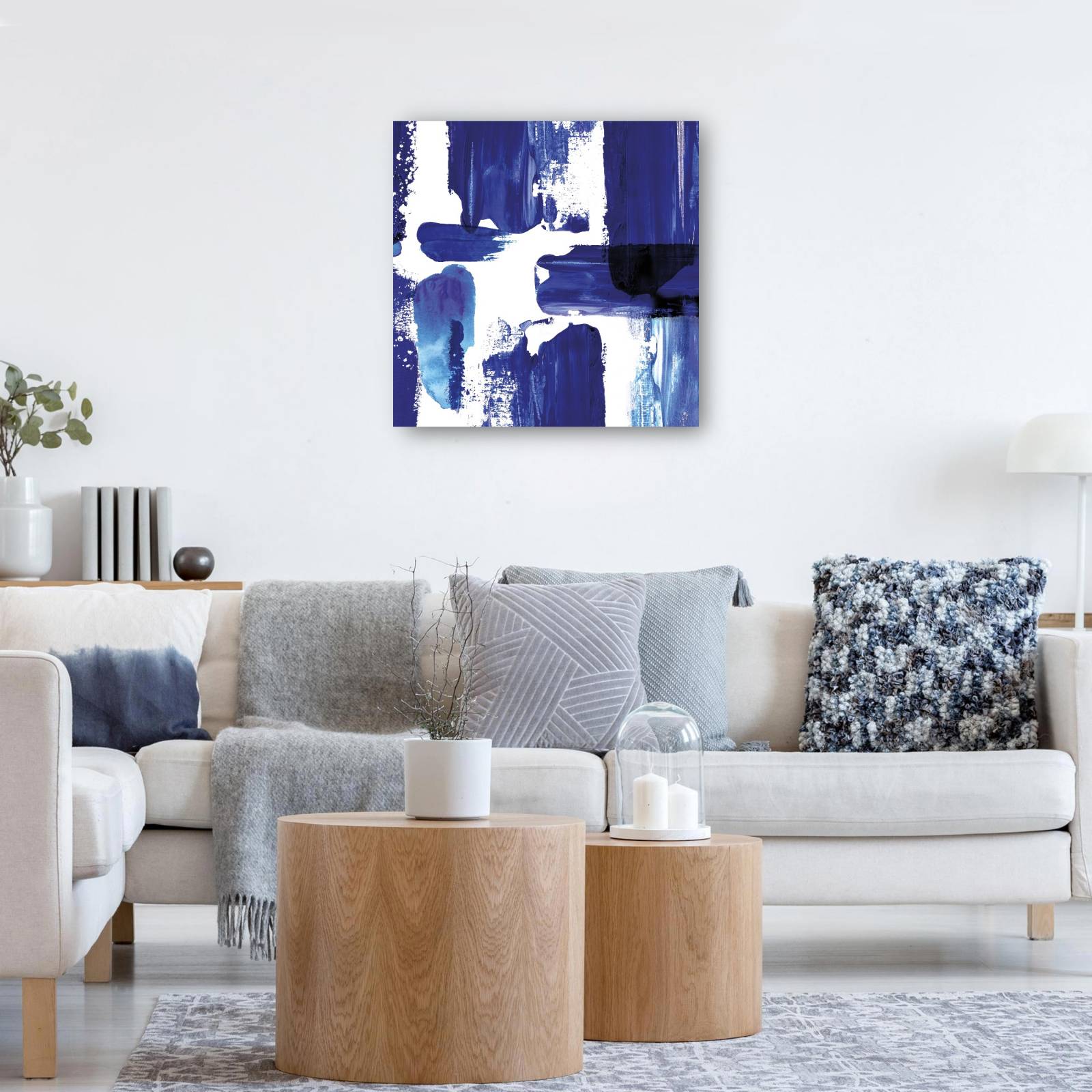 cuadro decorativo Resumen índigo III