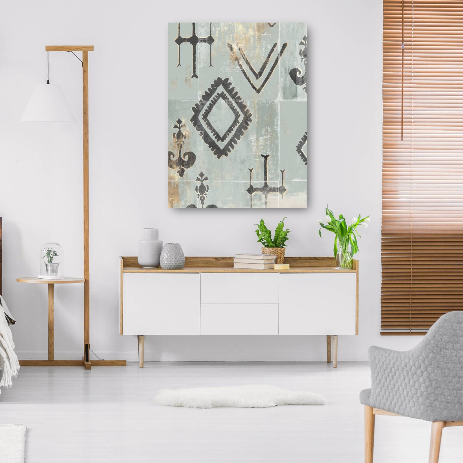 cuadro decorativo Dorado adornado I