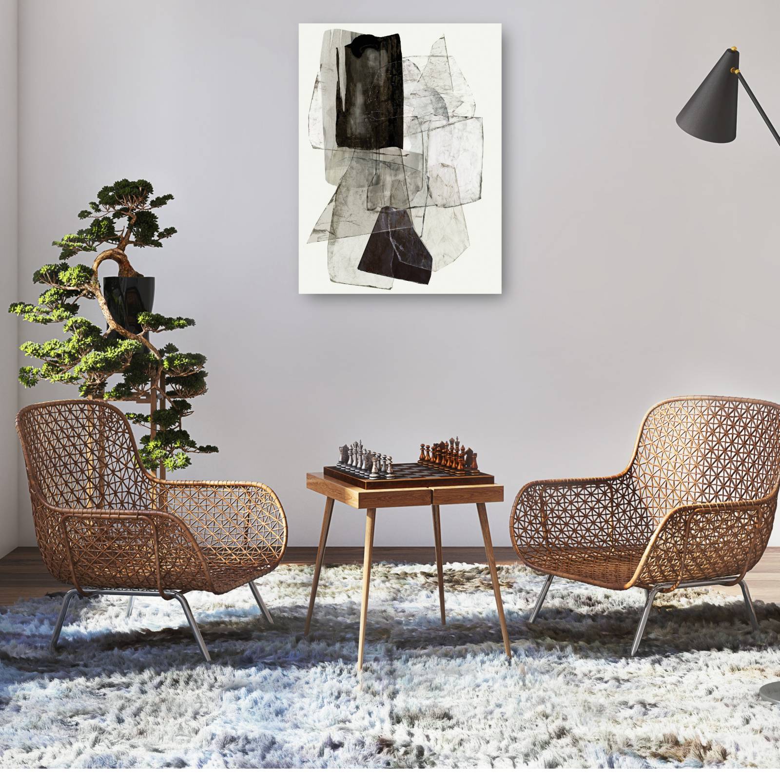 cuadro decorativo Tinta secante I