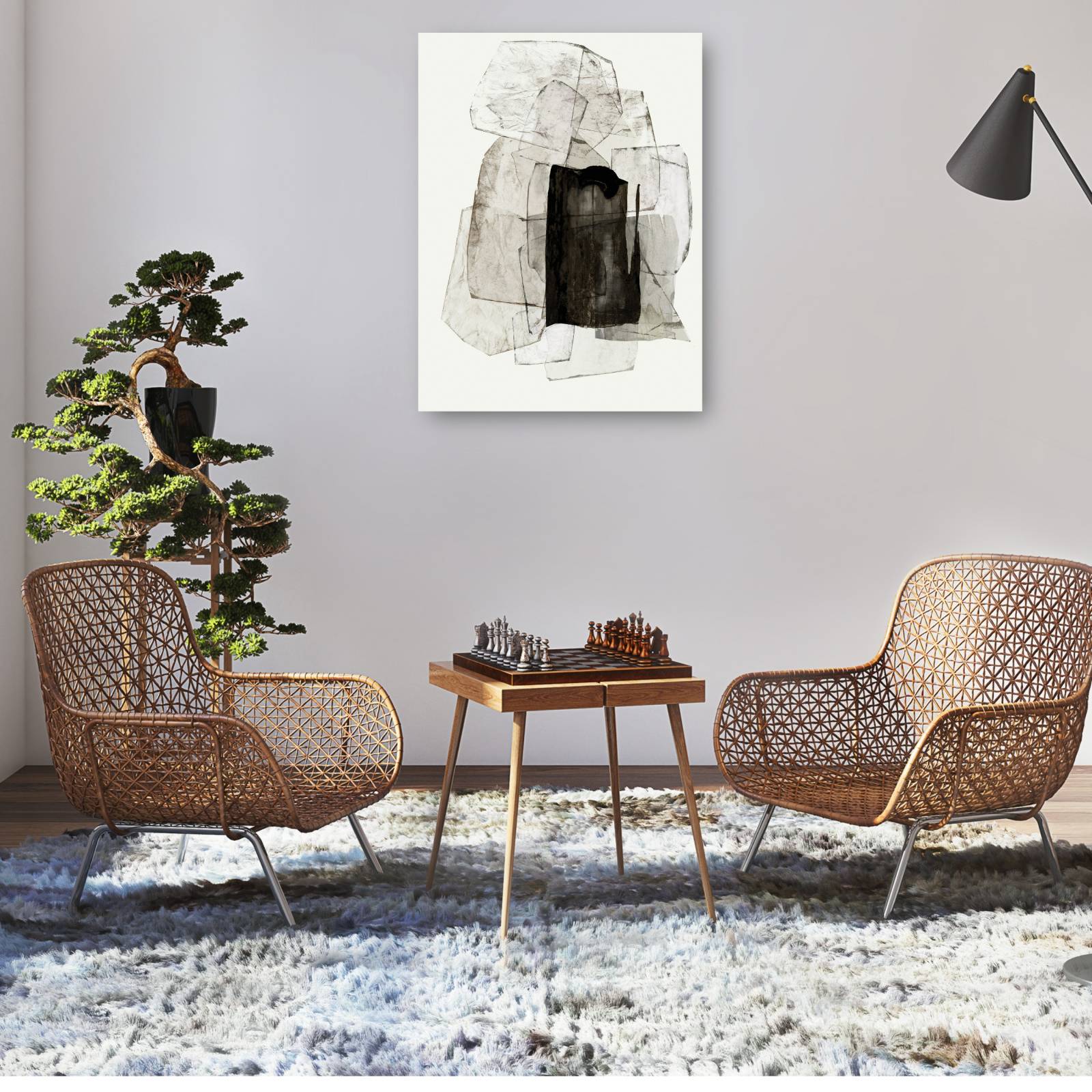 cuadro decorativo Tinta secante II