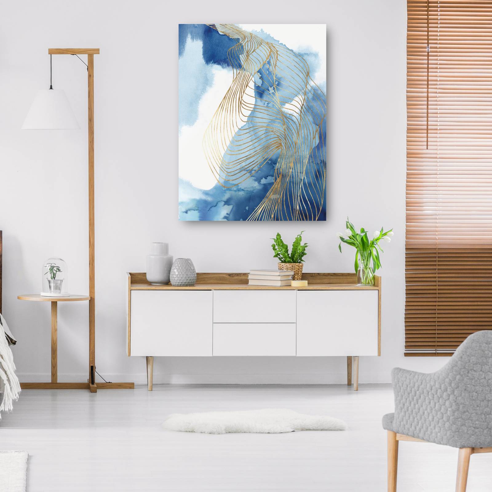 cuadro decorativo Celeste Azul II