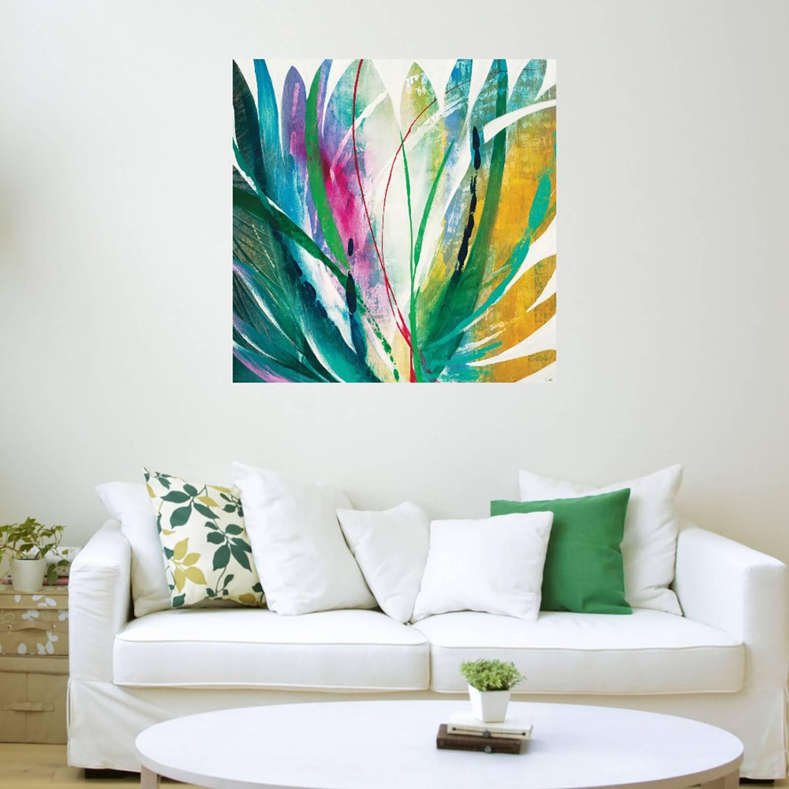 Cuadro Decorativo - Agave - K. Nari - 94X94 cm - Arte Abstracto - Impresión en Lienzo - Fine Art TJ