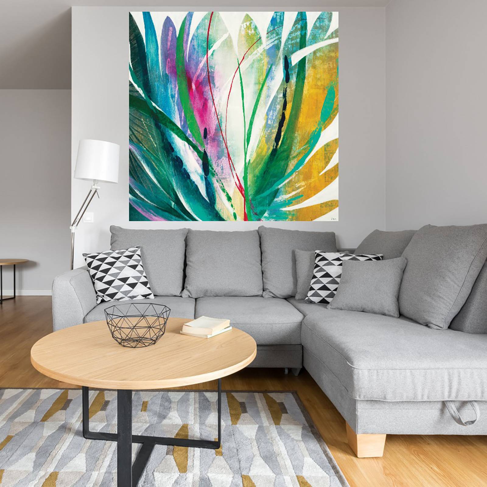 Cuadro Decorativo - Agave - K. Nari - 94X94 cm - Arte Abstracto - Impresión en Lienzo - Fine Art TJ