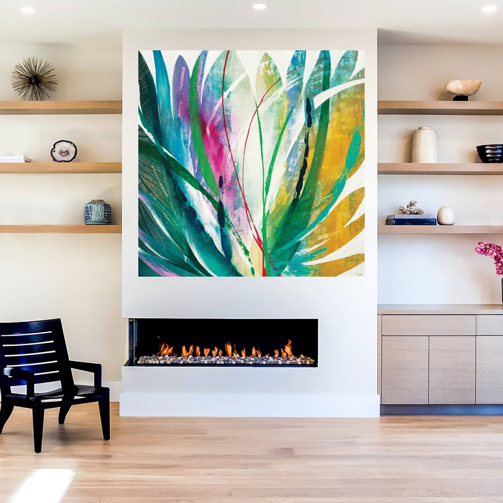 Cuadro Decorativo - Agave - K. Nari - 94X94 cm - Arte Abstracto - Impresión en Lienzo - Fine Art TJ