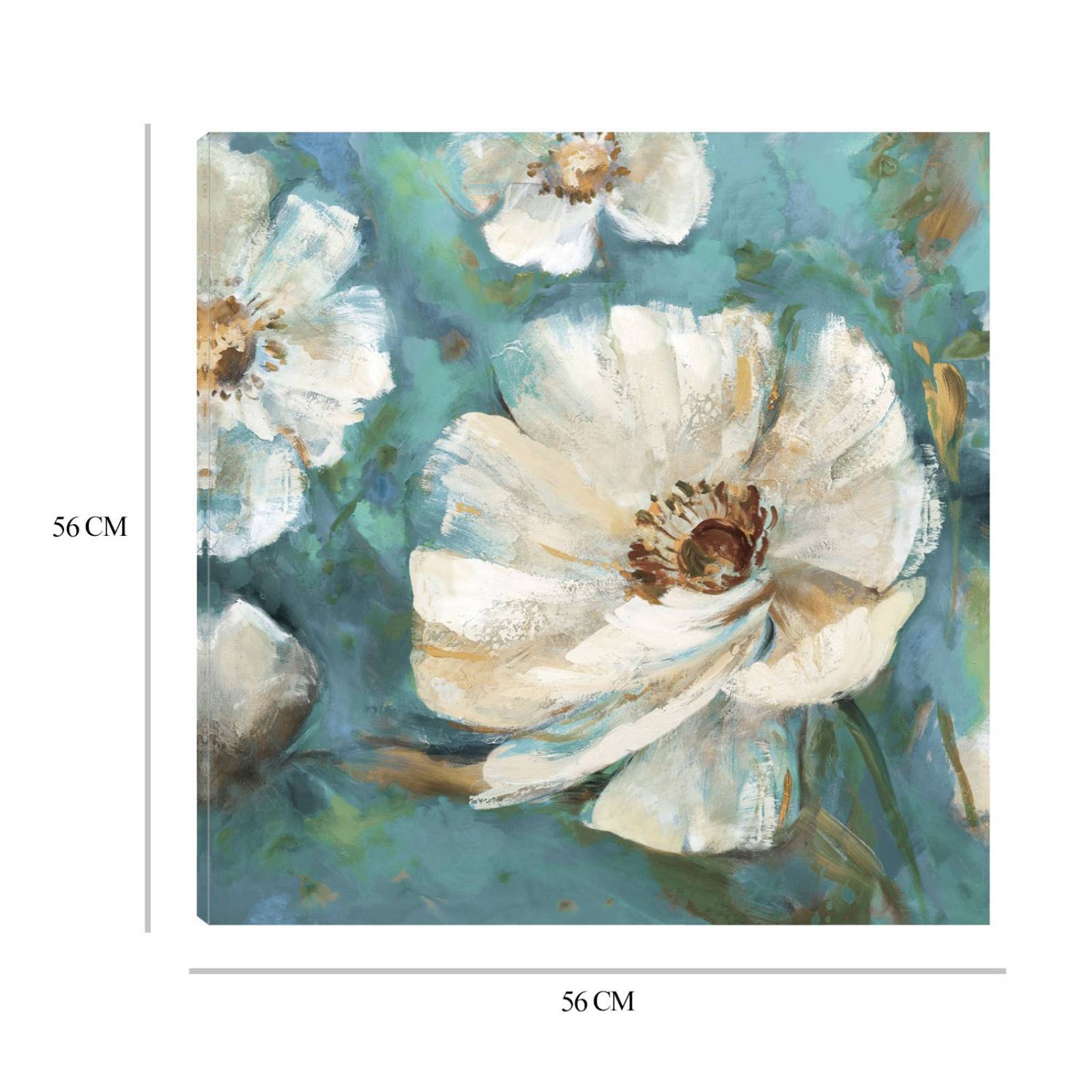 Cuadro Decorativo | Bellissimo I Suave | Sandy Doonan | 56X56 Cm | Arte Floral | Impresión en Lienzo | Fine Art TJ