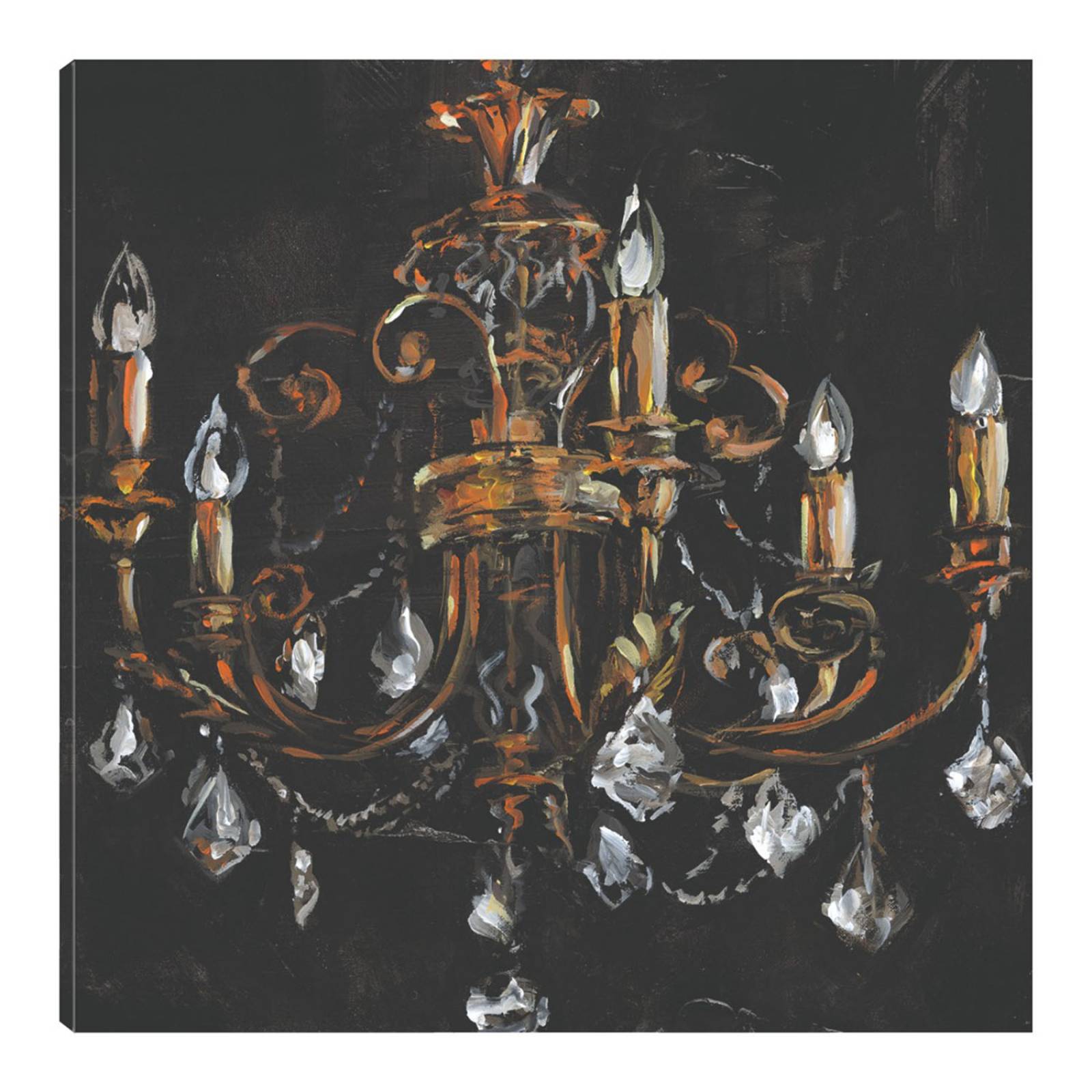 Cuadro Decorativo | Candelabro Dorado | Willowbrook Fine Art | 122X122 Cm | Arte Clásicos | Impresión en Lienzo | Fine Art TJ