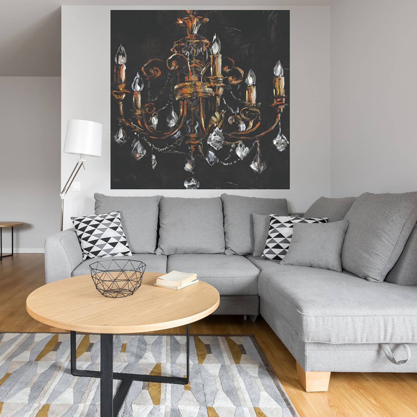 Cuadro Decorativo | Candelabro Dorado | Willowbrook Fine Art | 122X122 Cm | Arte Clásicos | Impresión en Lienzo | Fine Art TJ