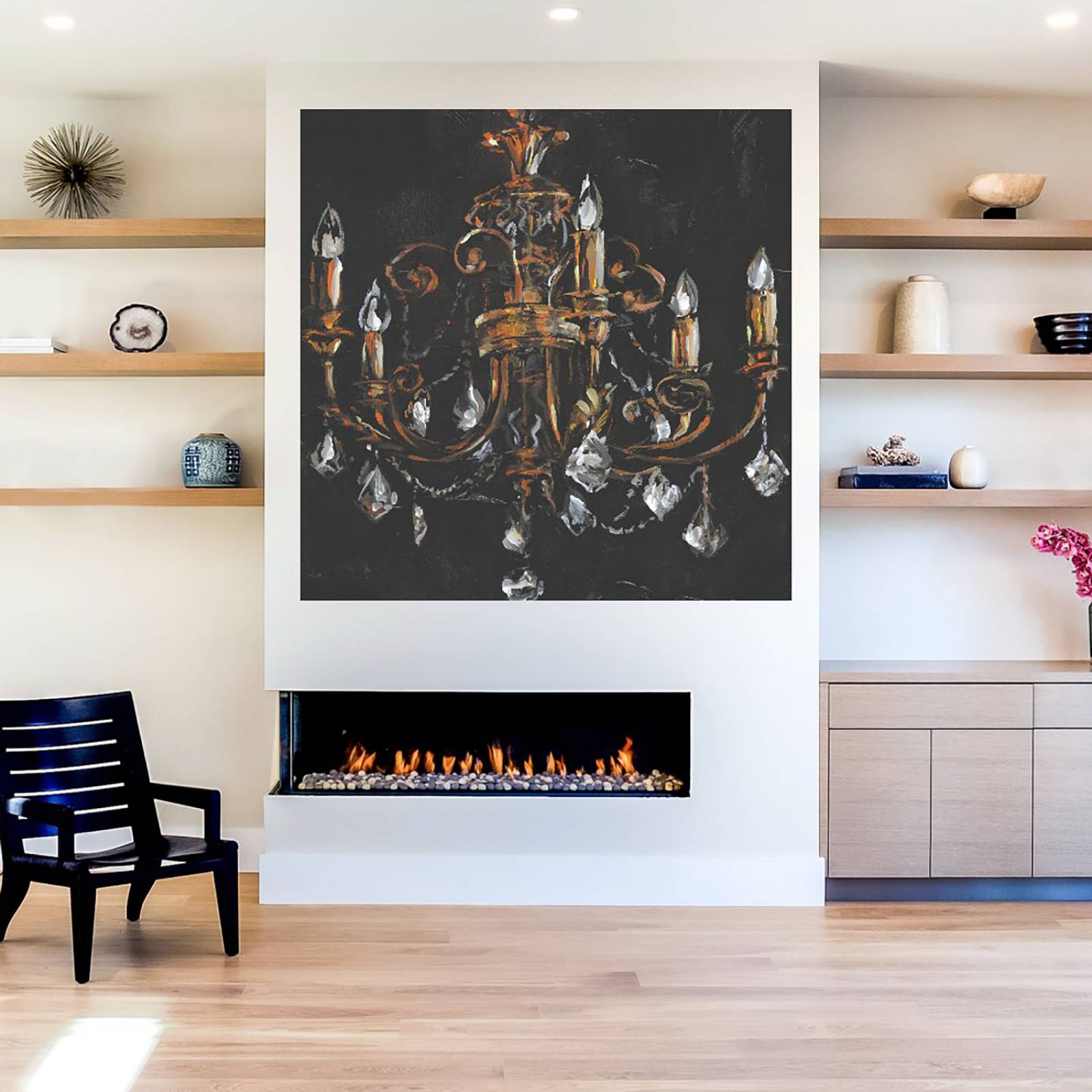 Cuadro Decorativo | Candelabro Dorado | Willowbrook Fine Art | 122X122 Cm | Arte Clásicos | Impresión en Lienzo | Fine Art TJ