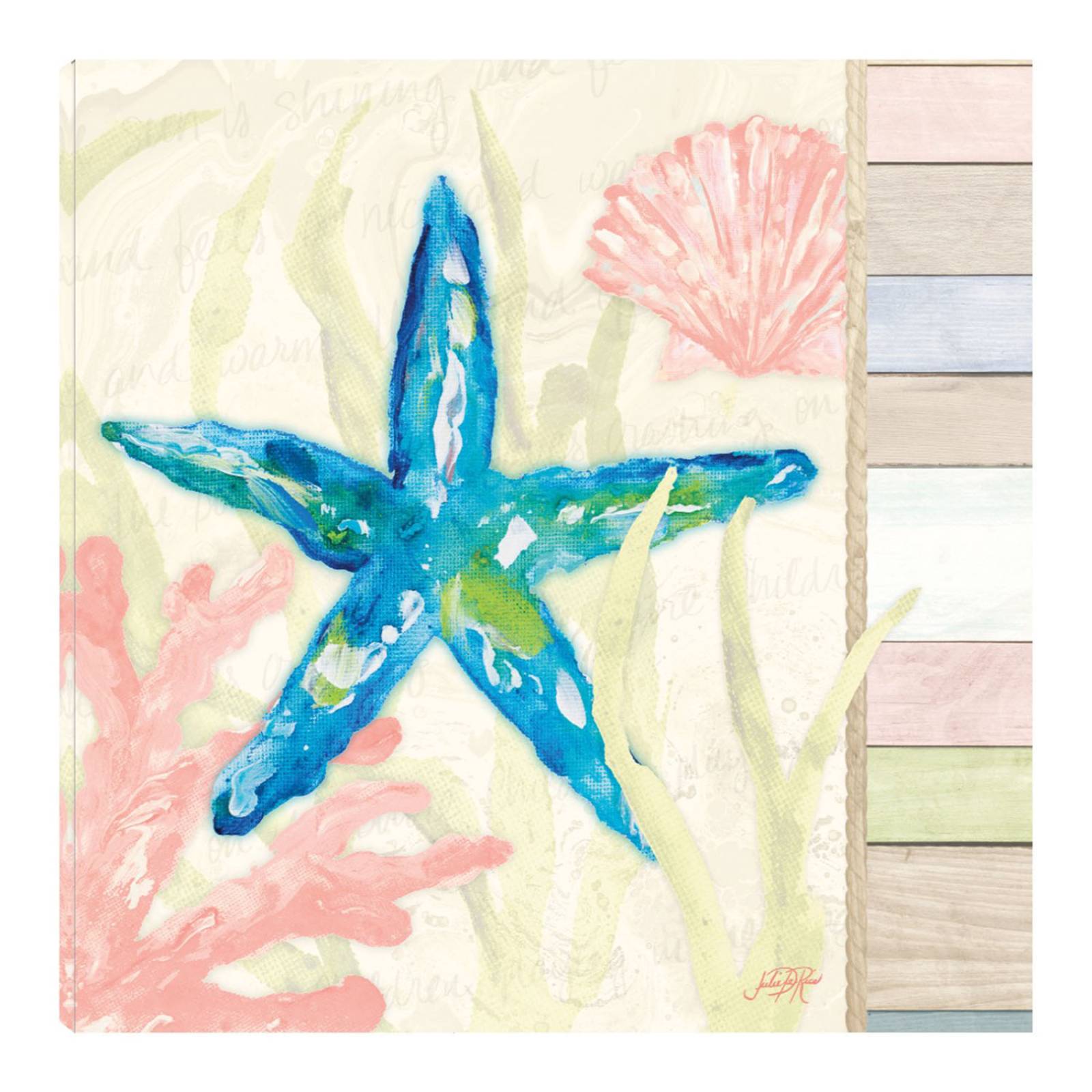 Cuadro Decorativo | Costa en Pastel III | Julie DeRice | 94X94 Cm | Arte Animales | Impresión en Lienzo | Fine Art TJ