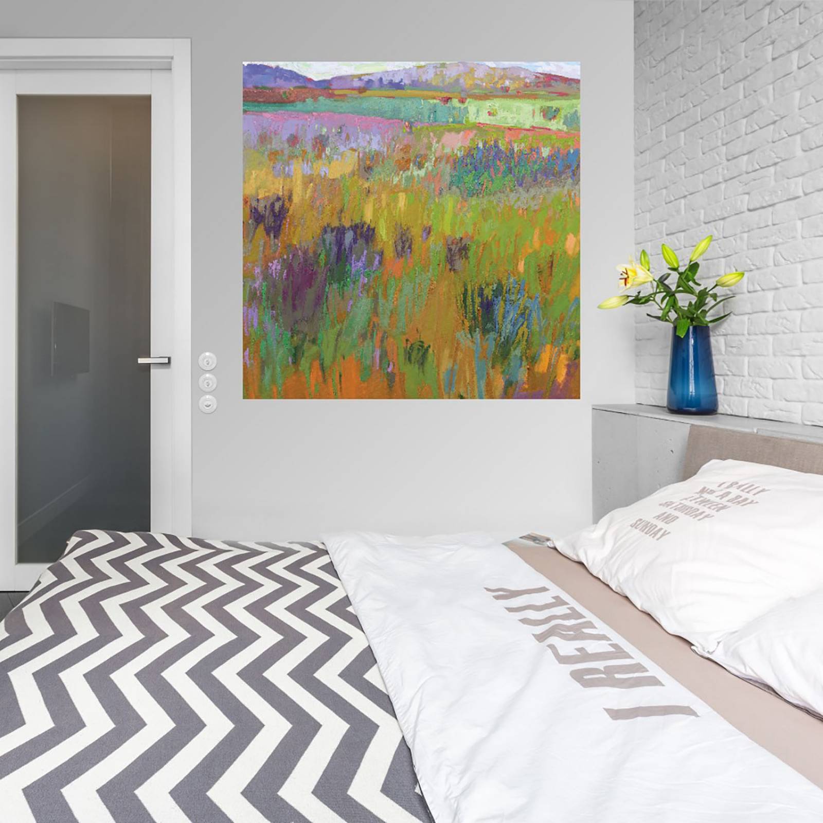 Cuadro Decorativo | Después de una lluvia de primavera | Jane Schmidt | 82X82 Cm | Arte Paisaje | Impresión en Lienzo | Fine Art TJ