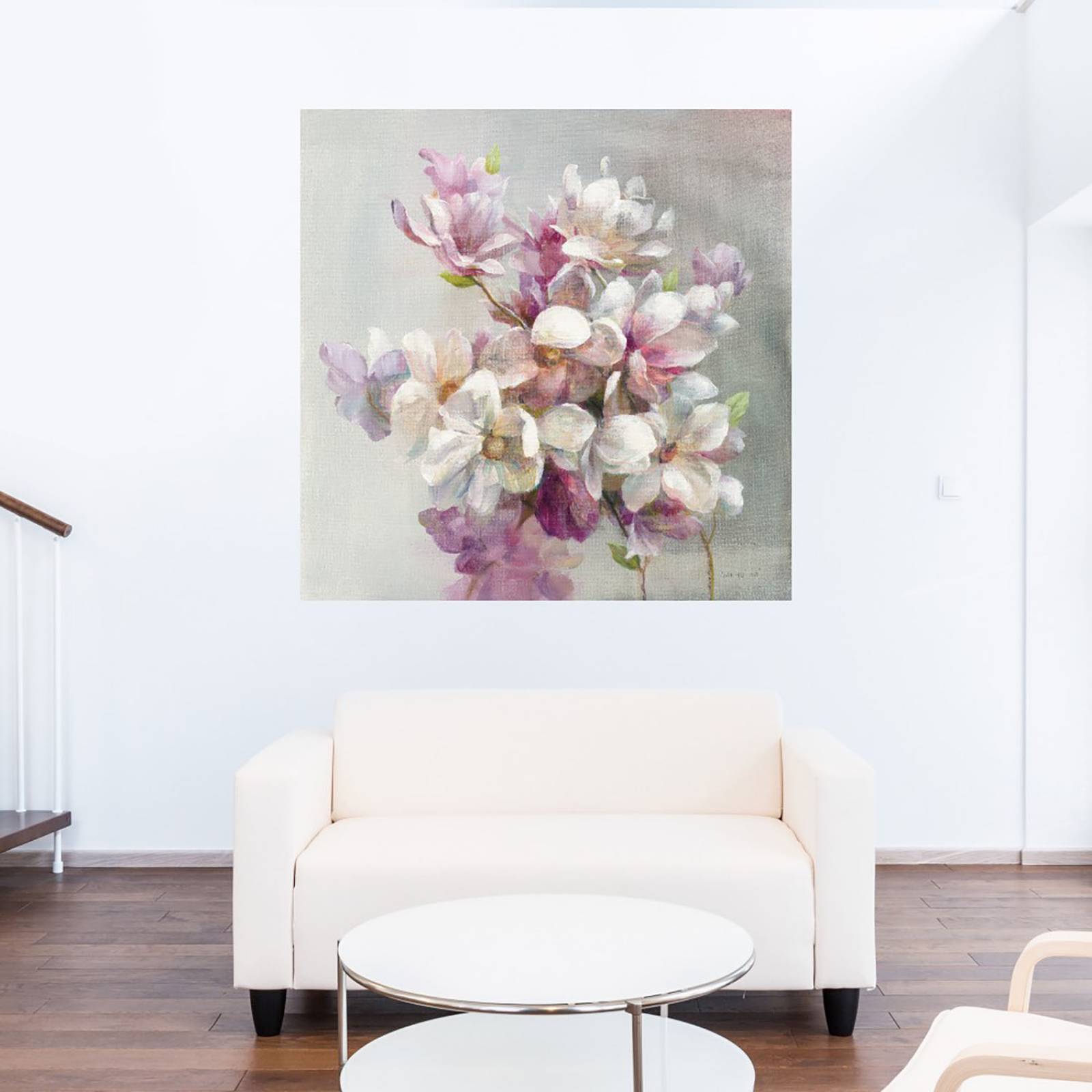Cuadro Decorativo | Dulce magnolia | Danhui Nai | 56X56 Cm | Arte Floral | Impresión en Lienzo | Fine Art TJ