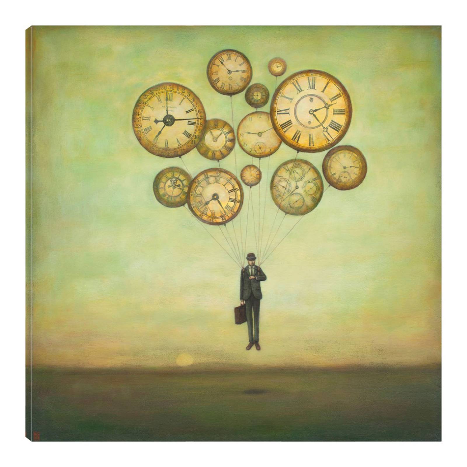 Cuadro Decorativo | Esperando el tiempo para volar | Duy Huynh | 94X94 Cm | Arte Abstracto | Impresión en Lienzo | Fine Art TJ