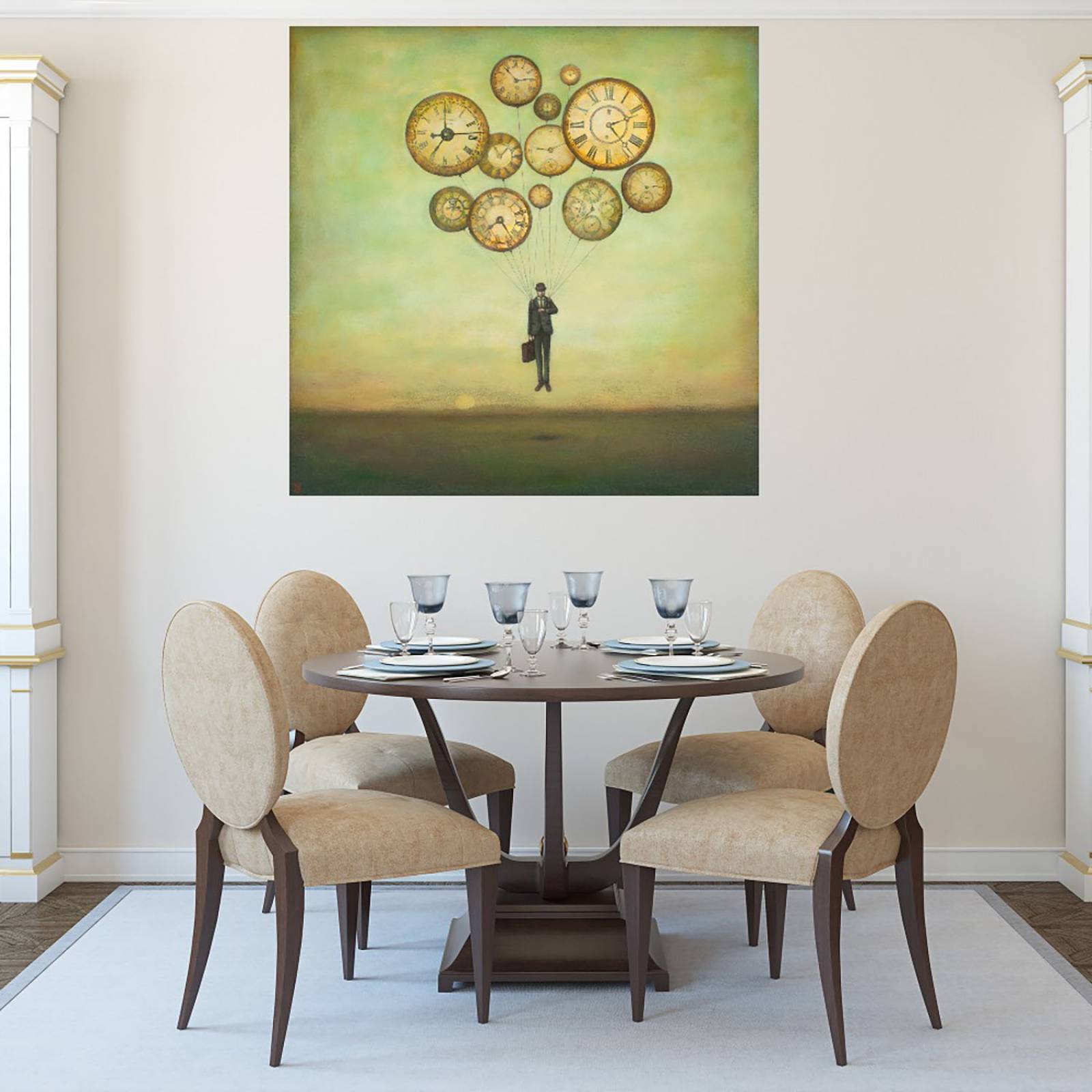 Cuadro Decorativo | Esperando el tiempo para volar | Duy Huynh | 94X94 Cm | Arte Abstracto | Impresión en Lienzo | Fine Art TJ