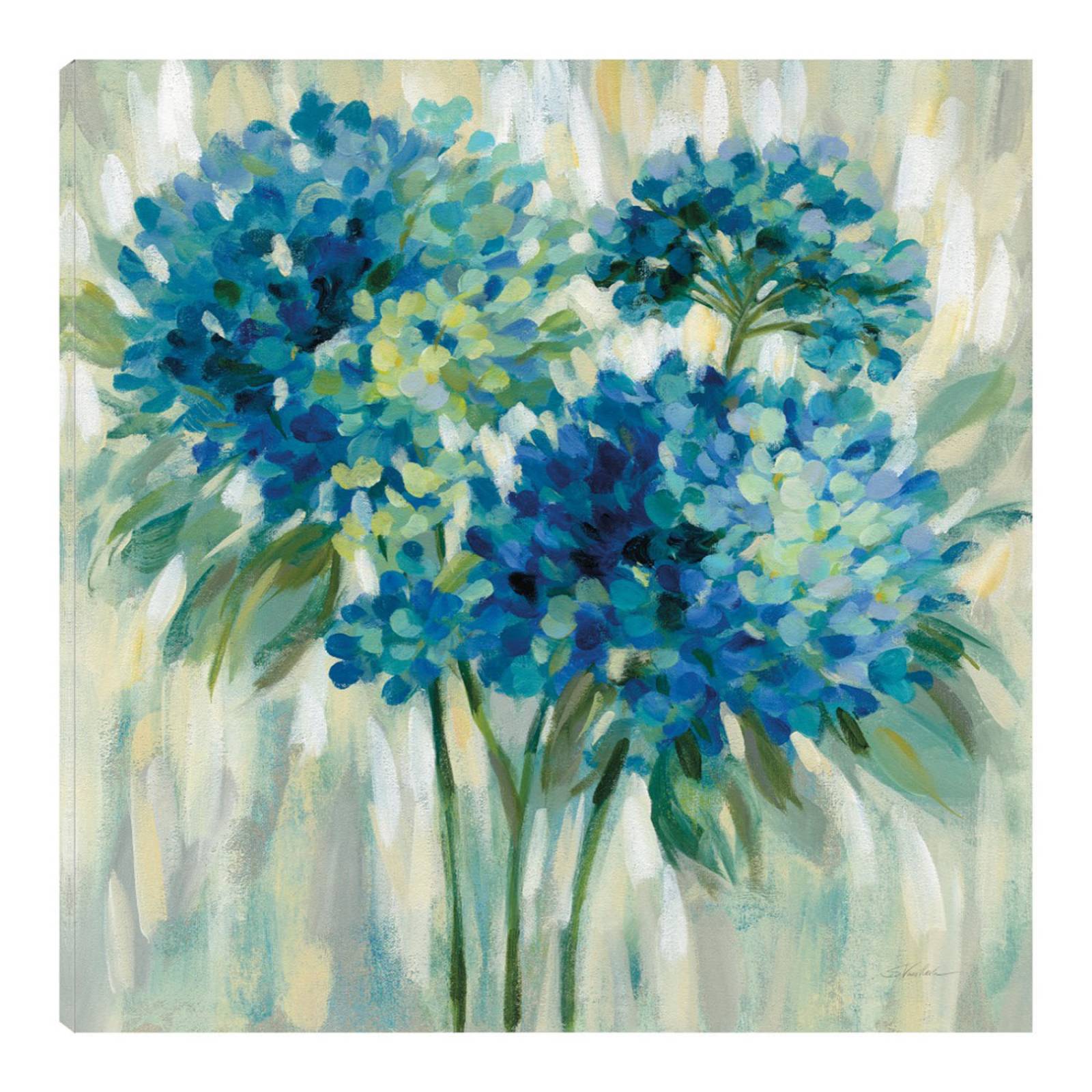 Cuadro Decorativo | Estallido de hortensias | Silvia Vassileva | 94X94 Cm | Arte Floral | Impresión en Lienzo | Fine Art TJ