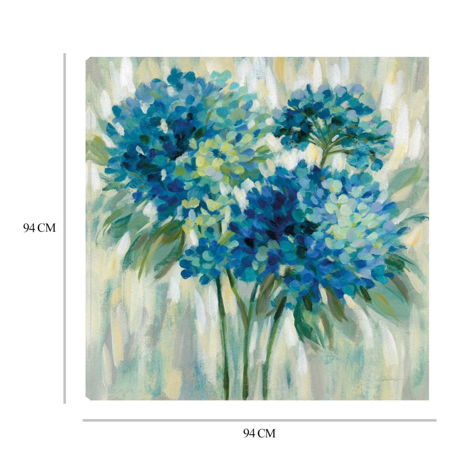 Cuadro Decorativo | Estallido de hortensias | Silvia Vassileva | 94X94 Cm | Arte Floral | Impresión en Lienzo | Fine Art TJ