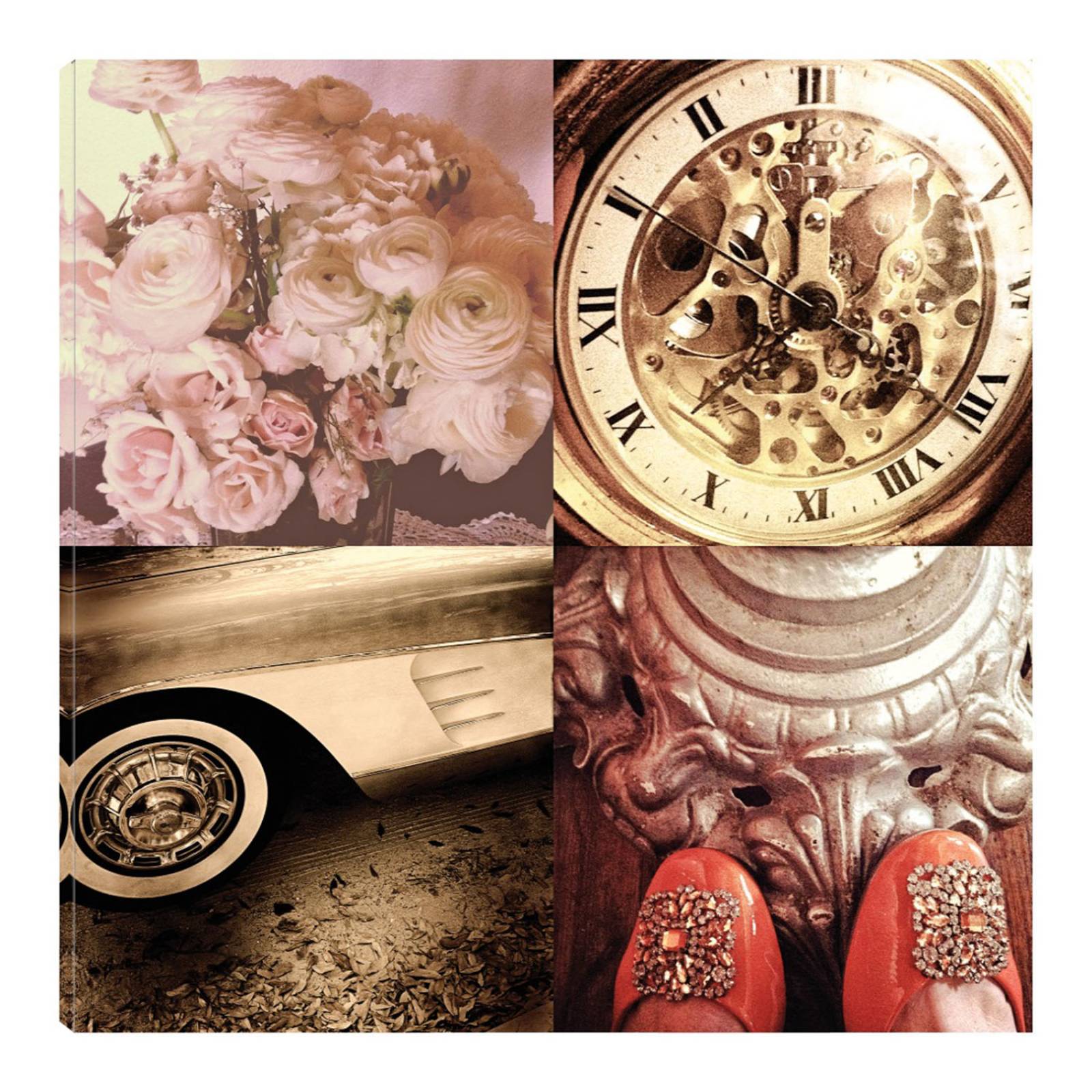 Cuadro Decorativo | Estilo vintage I | Acosta | 82X82 Cm | Arte Moderno | Impresión en Lienzo | Fine Art TJ