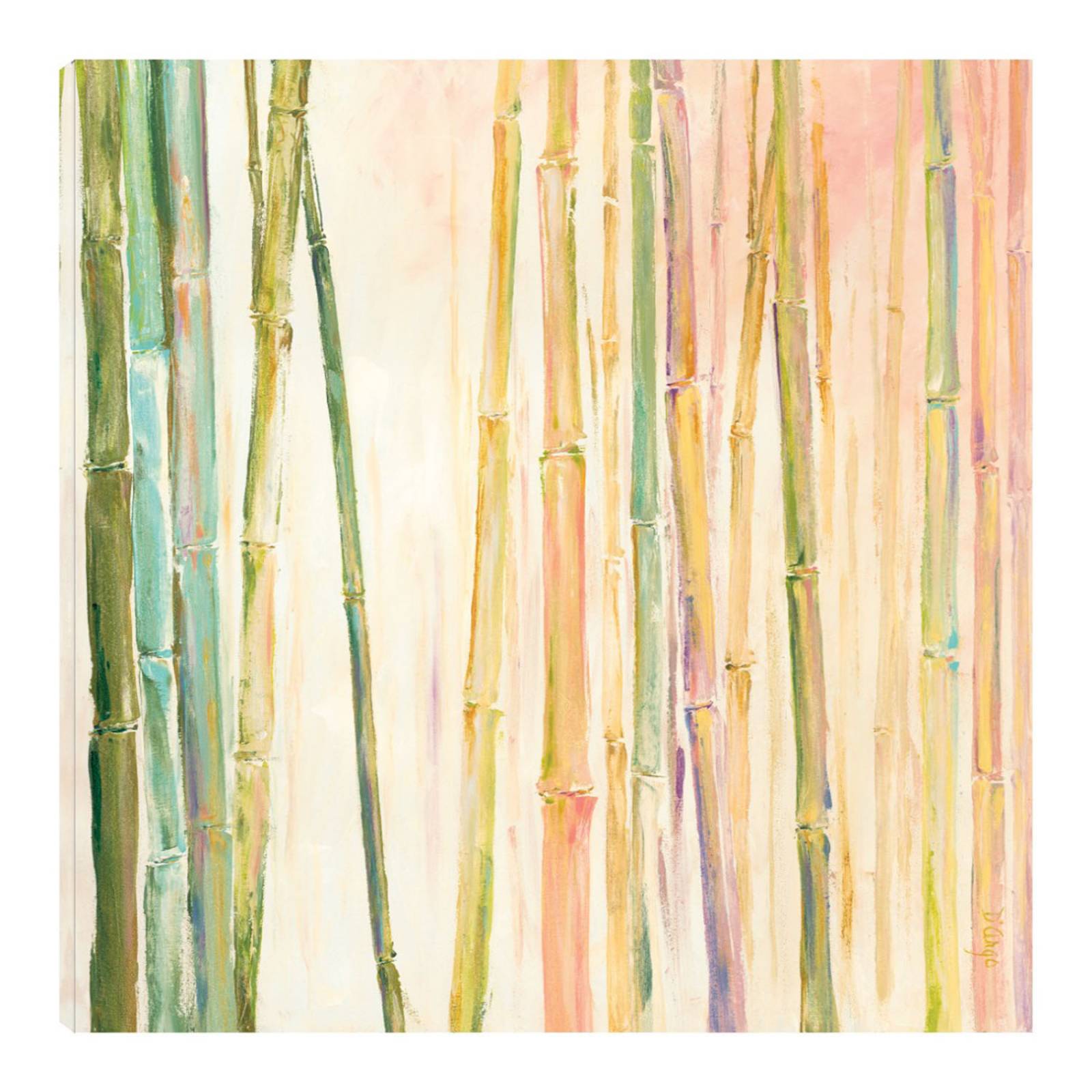 Cuadro Decorativo | Bambú II | Dina D'Argo | 56X56 Cm | Arte Floral | Impresión en Lienzo | Fine Art TJ