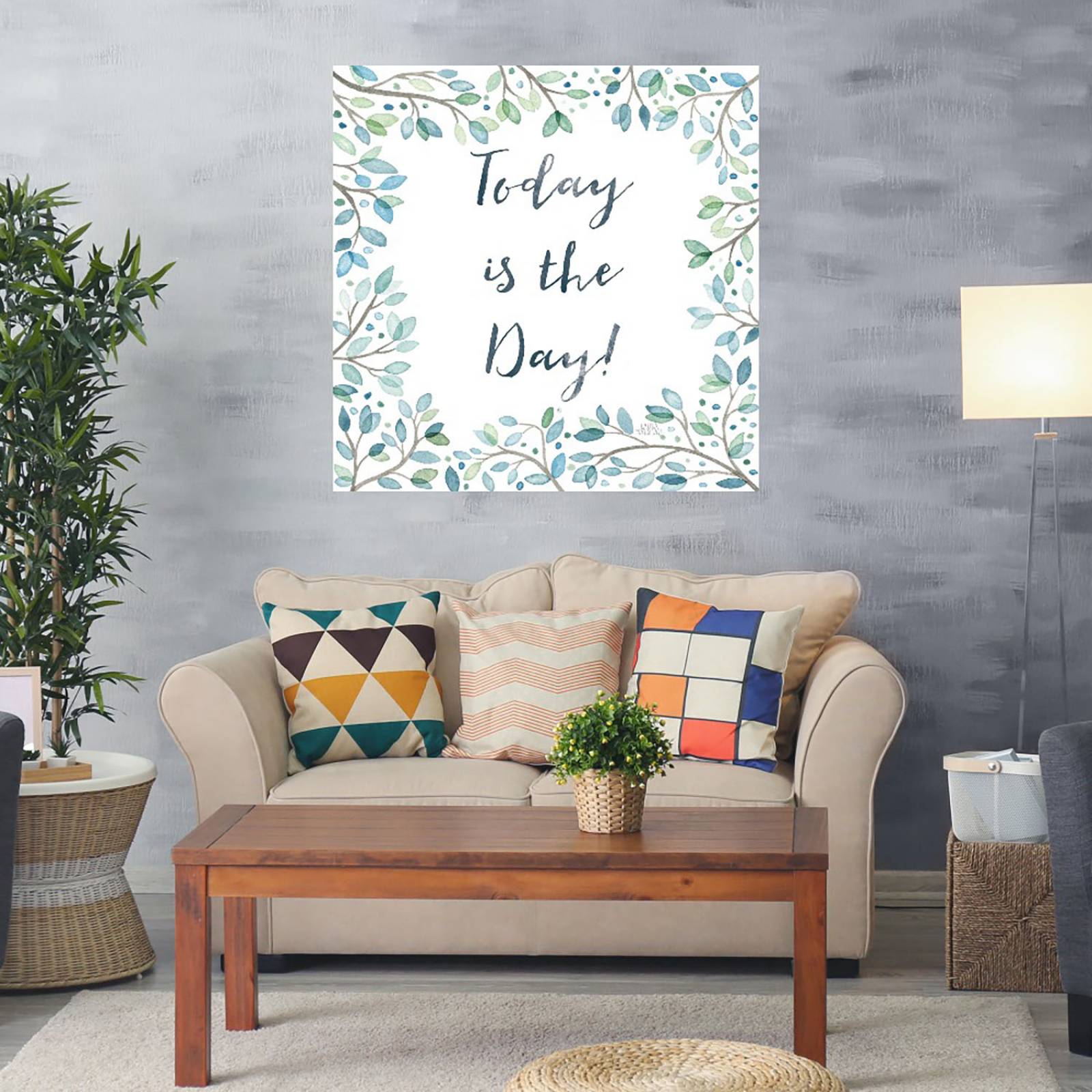 Cuadro Decorativo | Bosque Encantado I | Laura Marshall | 56X56 Cm | Arte Frases | Impresión en Lienzo | Fine Art TJ