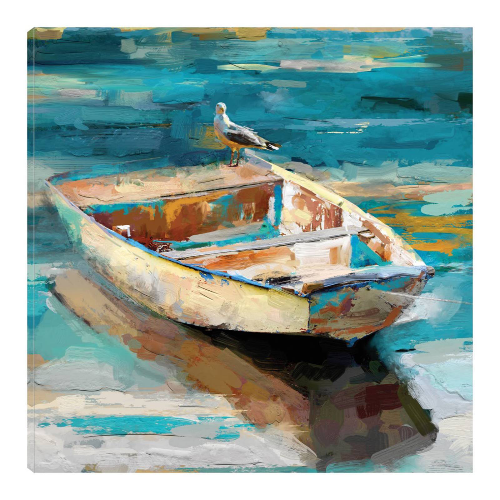 Cuadro Decorativo | Brisa de la Costa II | Studio Arts | 82X82 Cm | Arte Paisaje | Impresión en Lienzo | Fine Art TJ