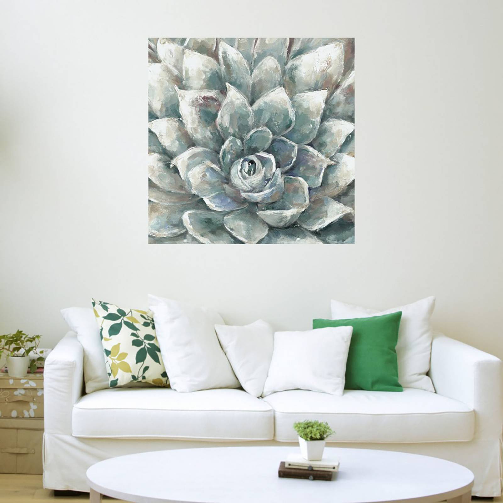 Cuadro Decorativo | Cactus Floreciendo | Sandy Doonan | 94X94 Cm | Arte Floral | Impresión en Lienzo | Fine Art TJ