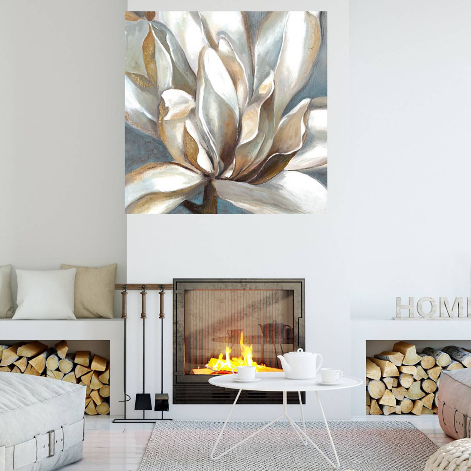 Cuadro Decorativo | Esencia | Sandy Doonan | 122X122 Cm | Arte Floral | Impresión en Lienzo | Fine Art TJ