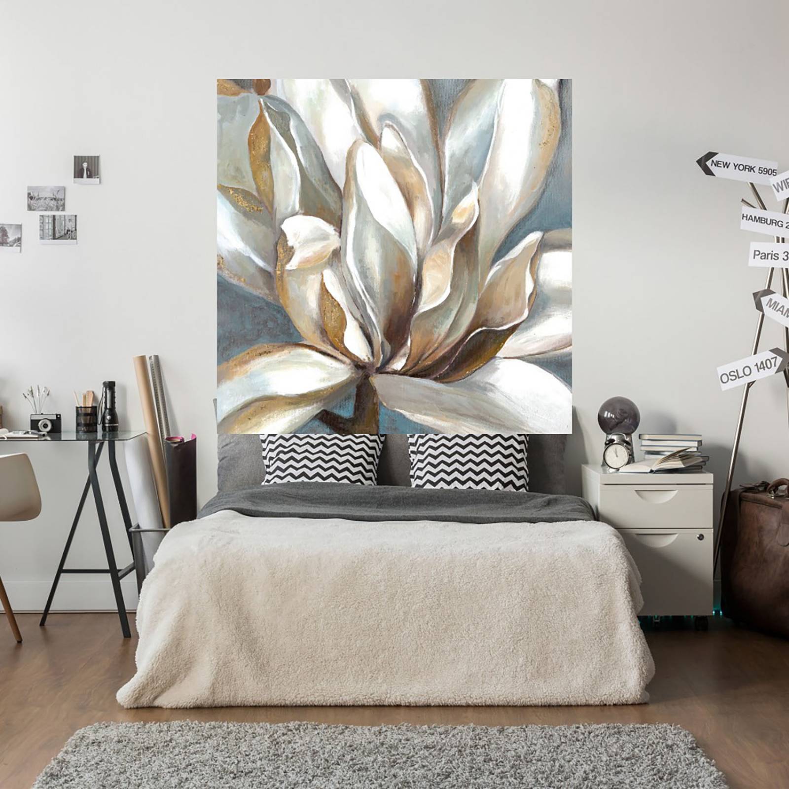 Cuadro Decorativo | Esencia | Sandy Doonan | 122X122 Cm | Arte Floral | Impresión en Lienzo | Fine Art TJ