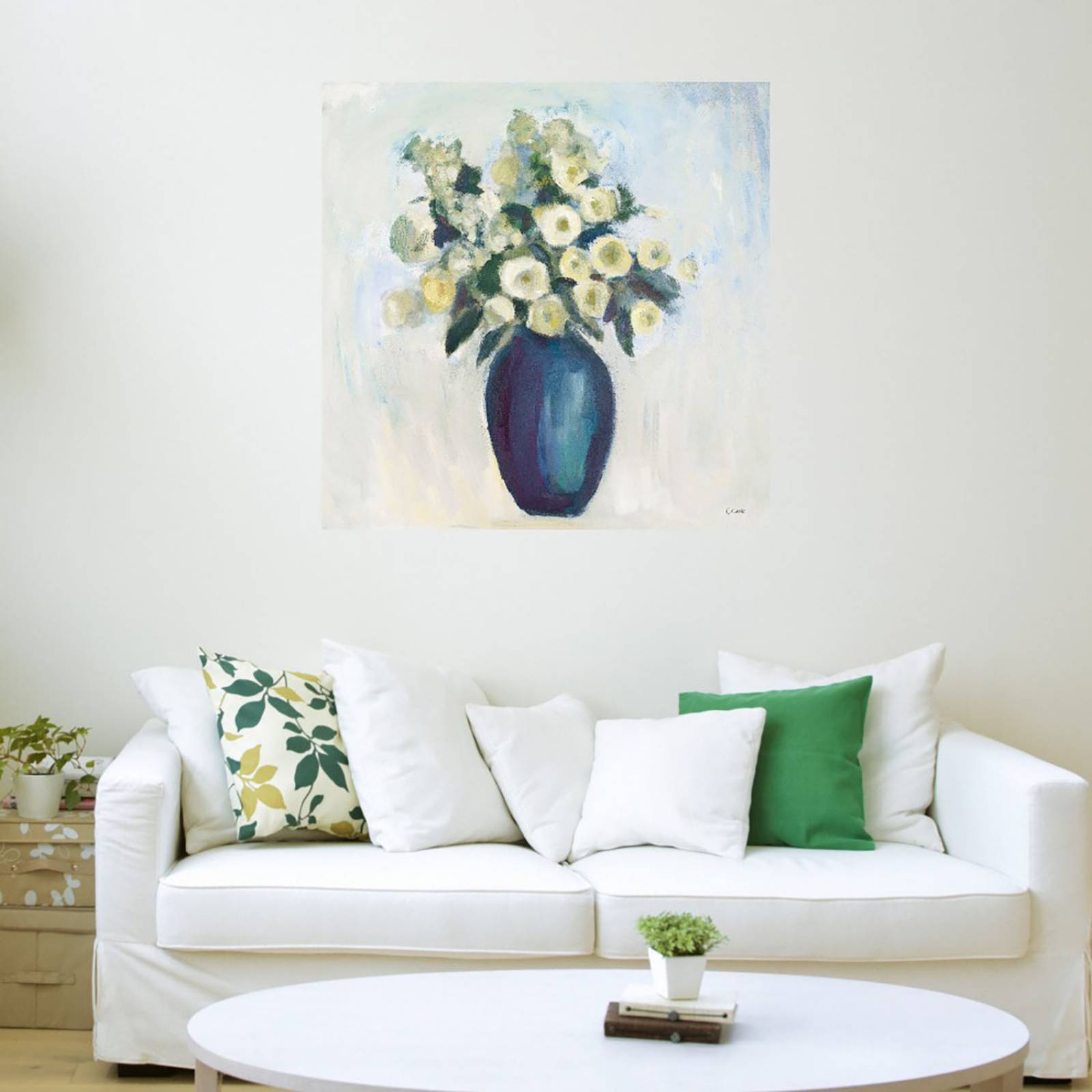 Cuadro Decorativo | Flores de primavera | Michael Clark | 56X56 Cm | Arte Floral | Impresión en Lienzo | Fine Art TJ
